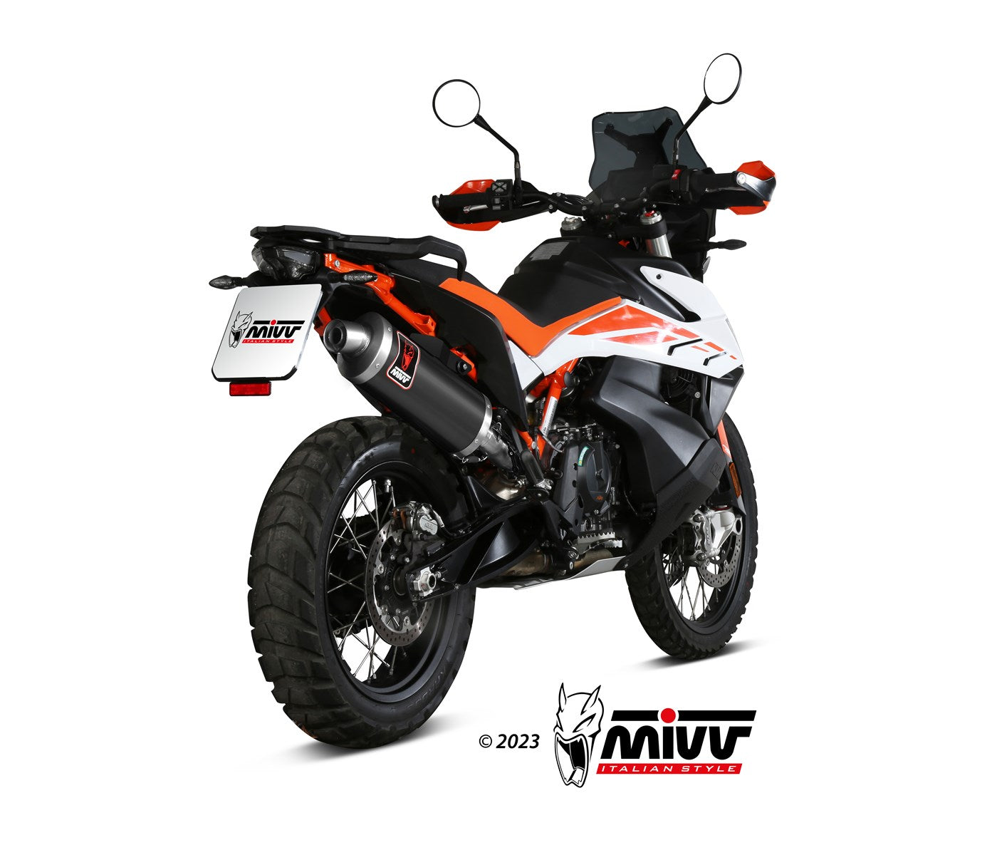 TERMINALE DI SCARICO ACCIAIO INOX NERO MIVV DAKAR KTM 790 ADVENTURE/R 2019-2020