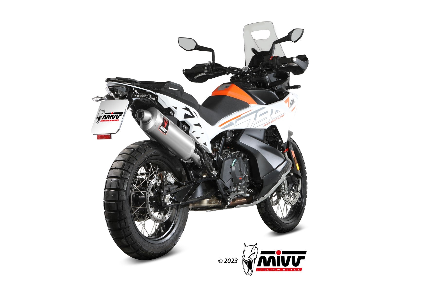 TERMINALE DI SCARICO IN ACCIAIO INOX MIVV DAKAR KTM 790 ADVENTURE / R 2021 -2024