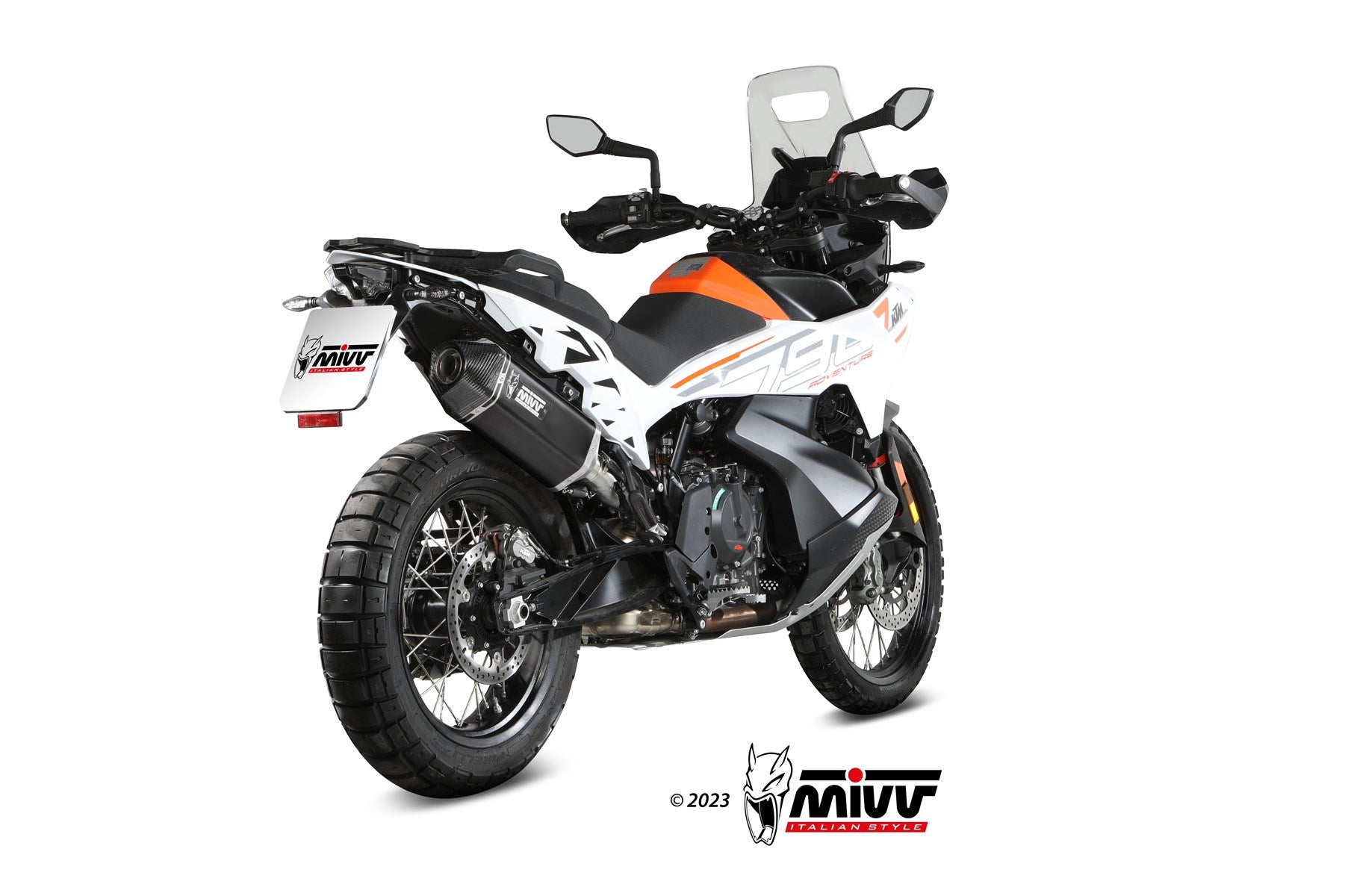 TERMINALE DI SCARICO INOX NERO MIVV SPEED EDGE KTM 790 ADVENTURE/R 2021 - 2024