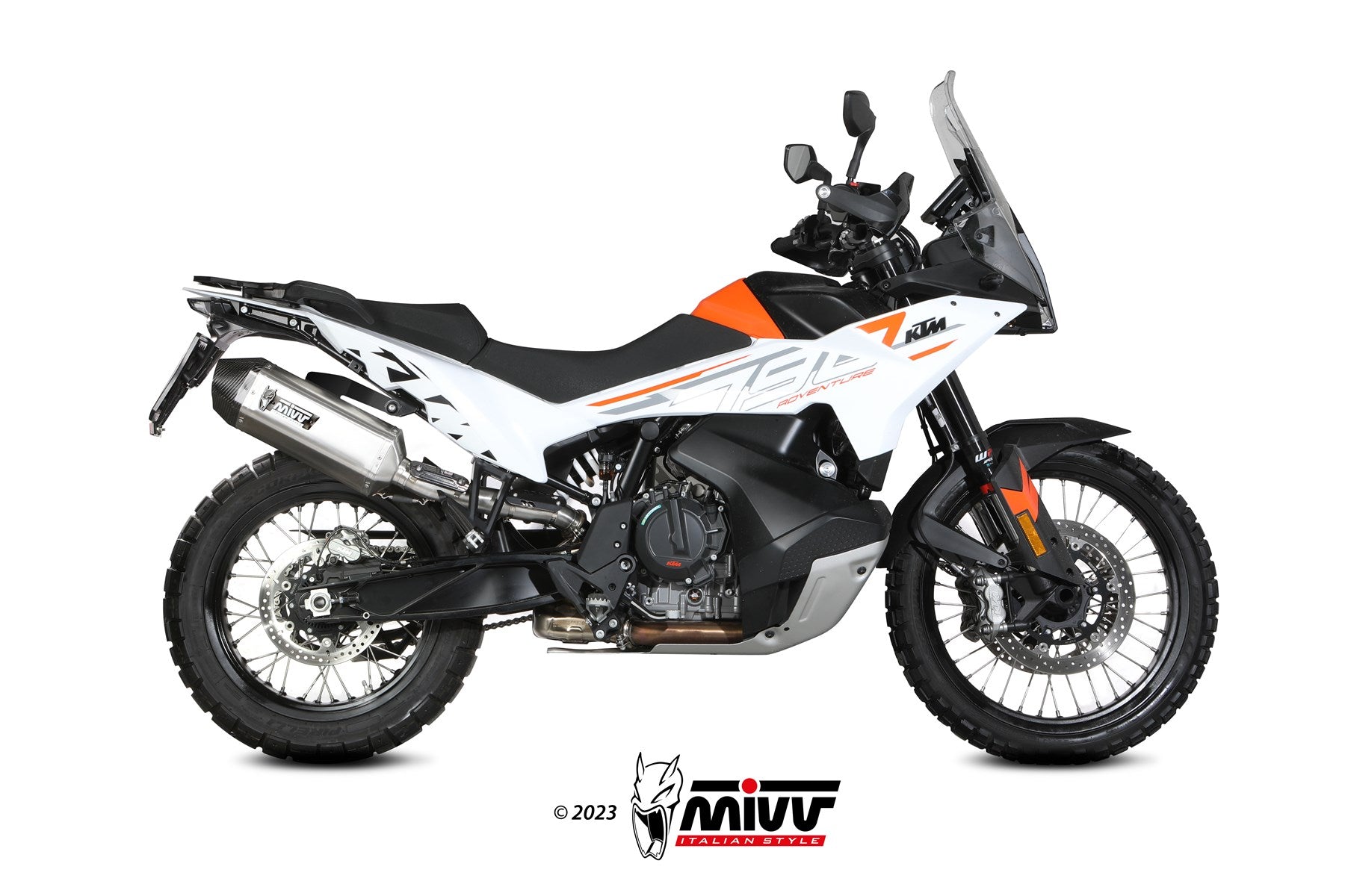 TERMINALE DI SCARICO ACCIAIO INOX MIVV SPEED EDGE KTM 790 ADVENTURE/R 2021-2024