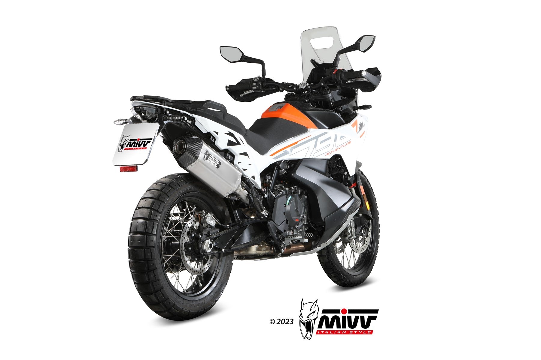 TERMINALE DI SCARICO ACCIAIO INOX MIVV SPEED EDGE KTM 790 ADVENTURE/R 2021-2024