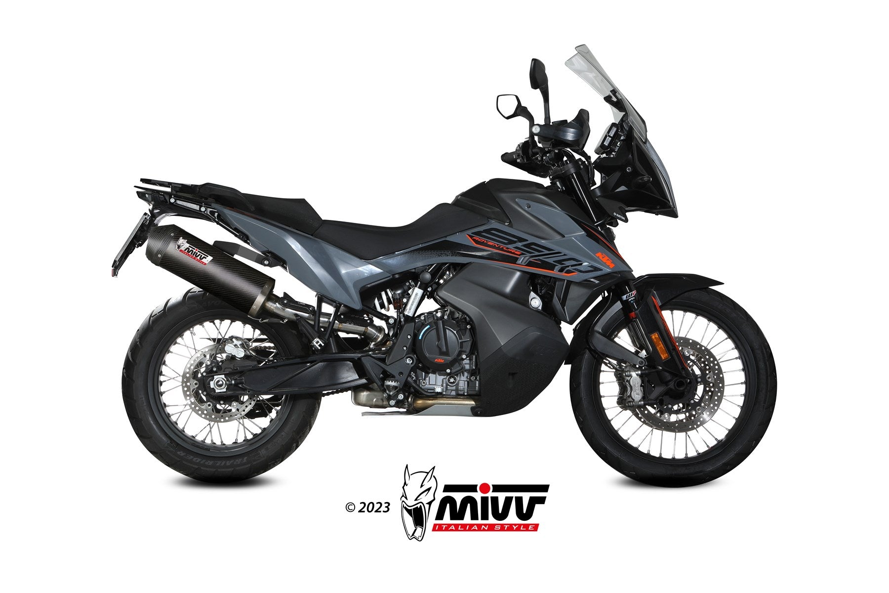 TERMINALE DI SCARICO IN CARBONIO MIVV OVAL KTM 890 ADVENTURE / R 2020 - 2024