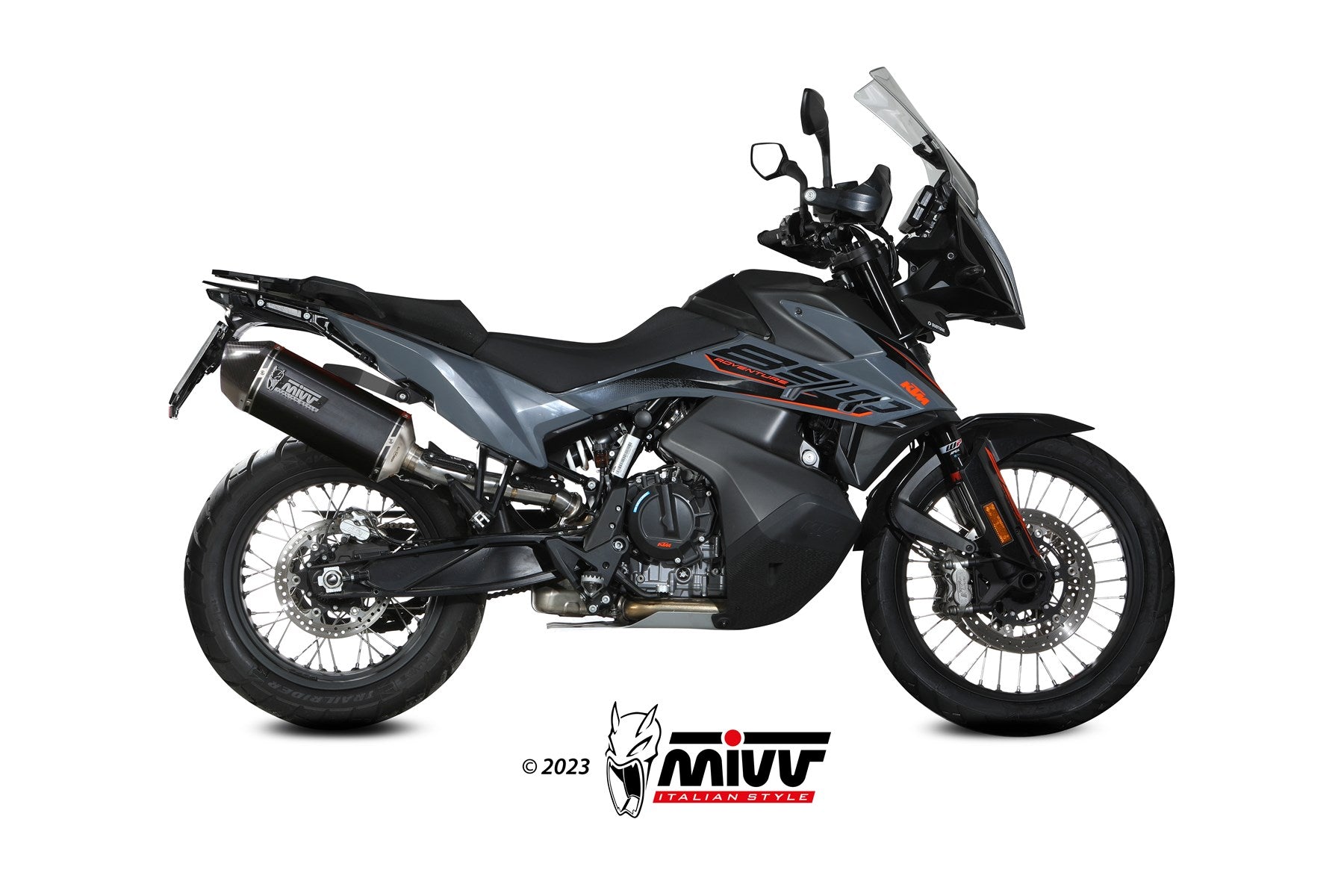 TERMINALE DI SCARICO INOX NERO MIVV SPEED EDGE KTM 890 ADVENTURE / R 2020 - 2024