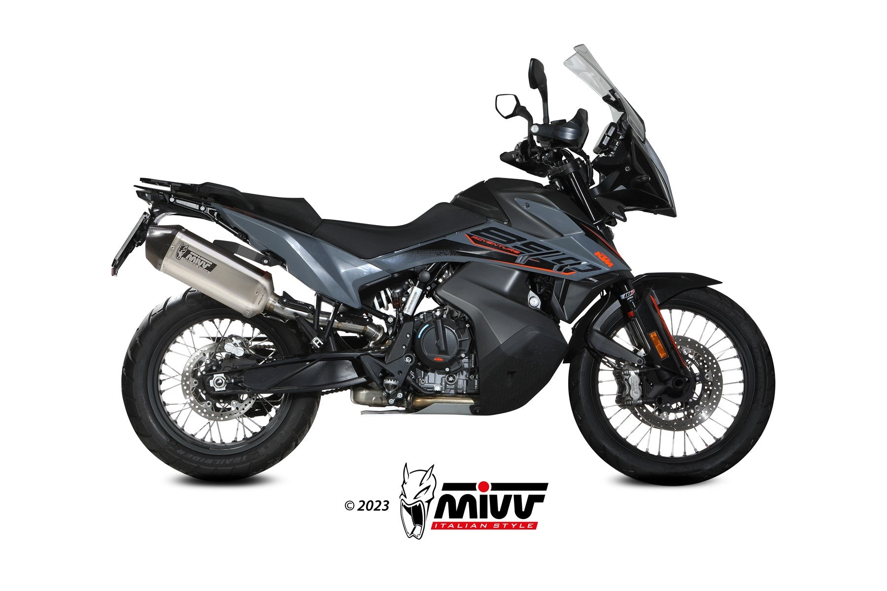 TERMINALE DI SCARICO ACCIAIO INOX MIVV SPEED EDGE KTM 890 ADVENTURE/R 2020-2024