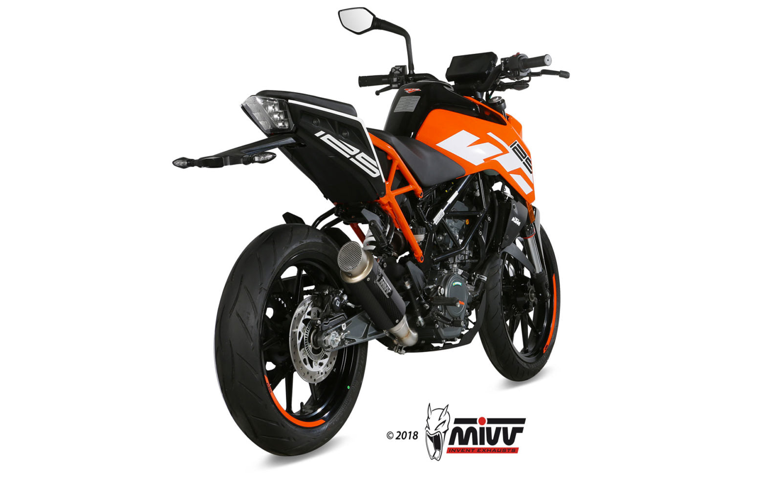 TERMINALE DI SCARICO IN CARBONIO MIVV GPPRO KTM 125 DUKE 2017 - 2020