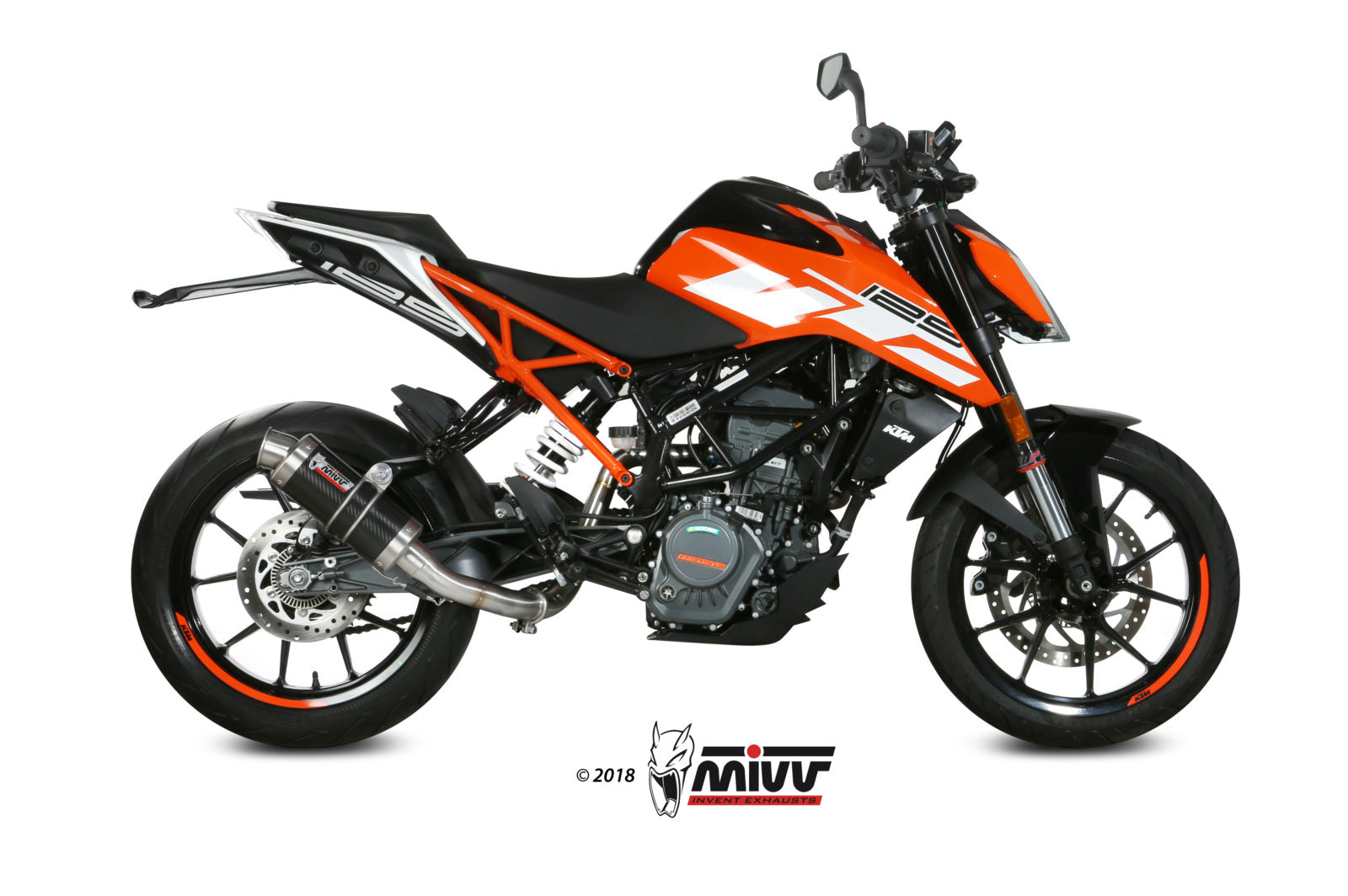 DECATALIZZATORE NO-KAT MIVV KTM 125 DUKE 2017 - 2020