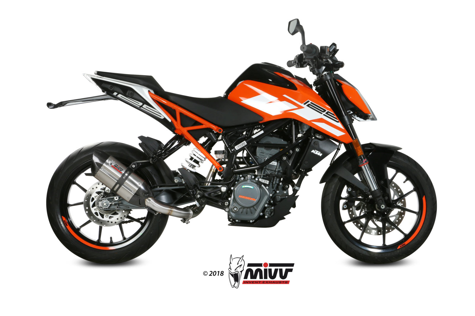 DECATALIZZATORE NO-KAT MIVV KTM 125 DUKE 2017 - 2020