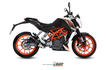 Scarico Completo Mivv Inox Nero Gp Ktm 390 Duke 2013-2016