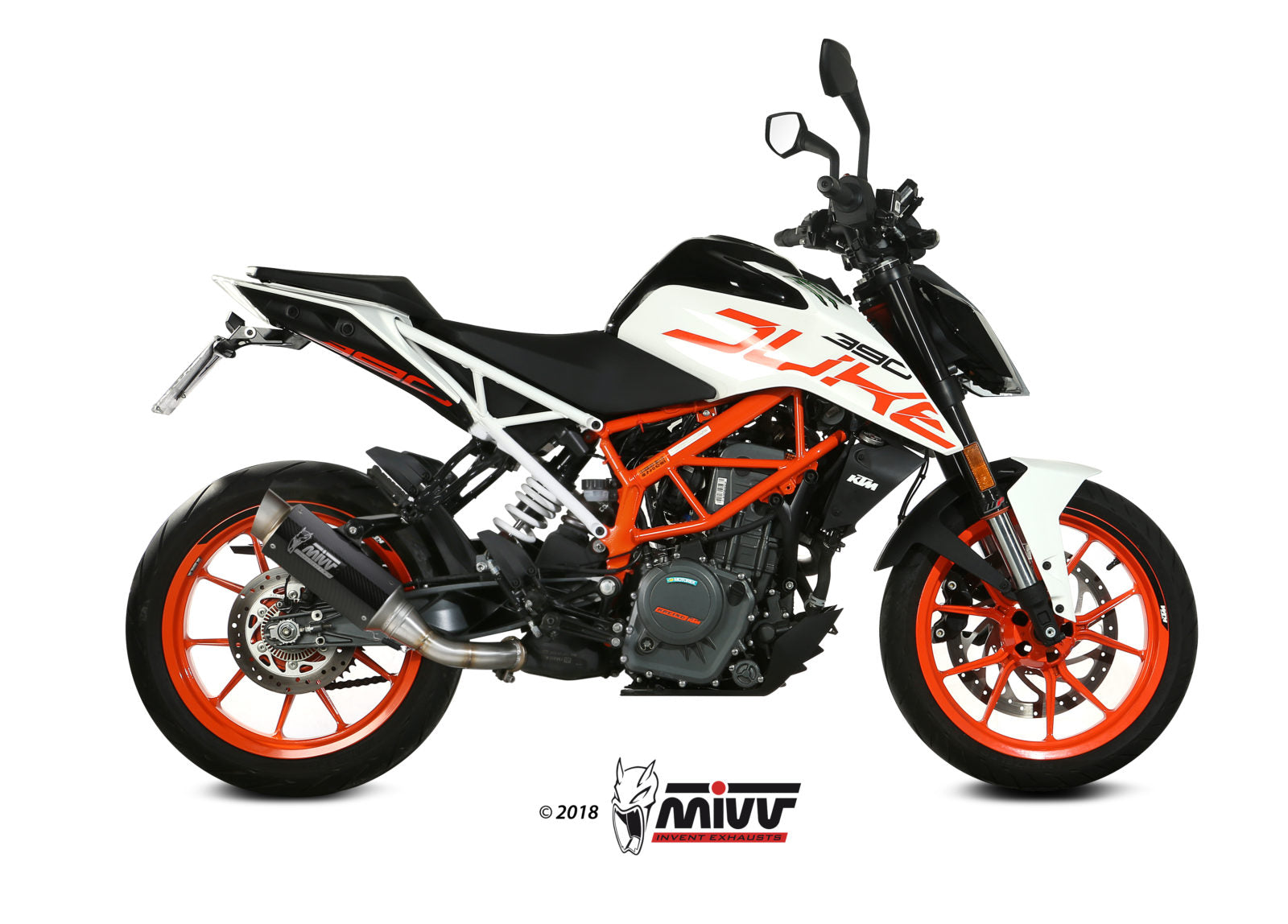 TERMINALE DI SCARICO IN CARBONIO MIVV GPPRO KTM 390 DUKE 2017 - 2020