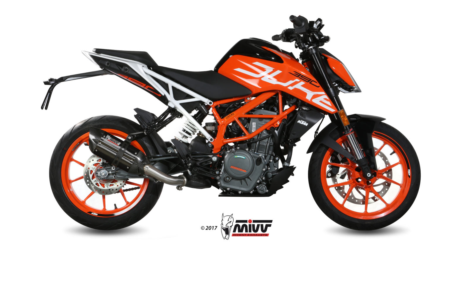 TERMINALE DI SCARICO IN ACCIAIO INOX NERO MIVV SUONO KTM 390 DUKE 2017 - 2020