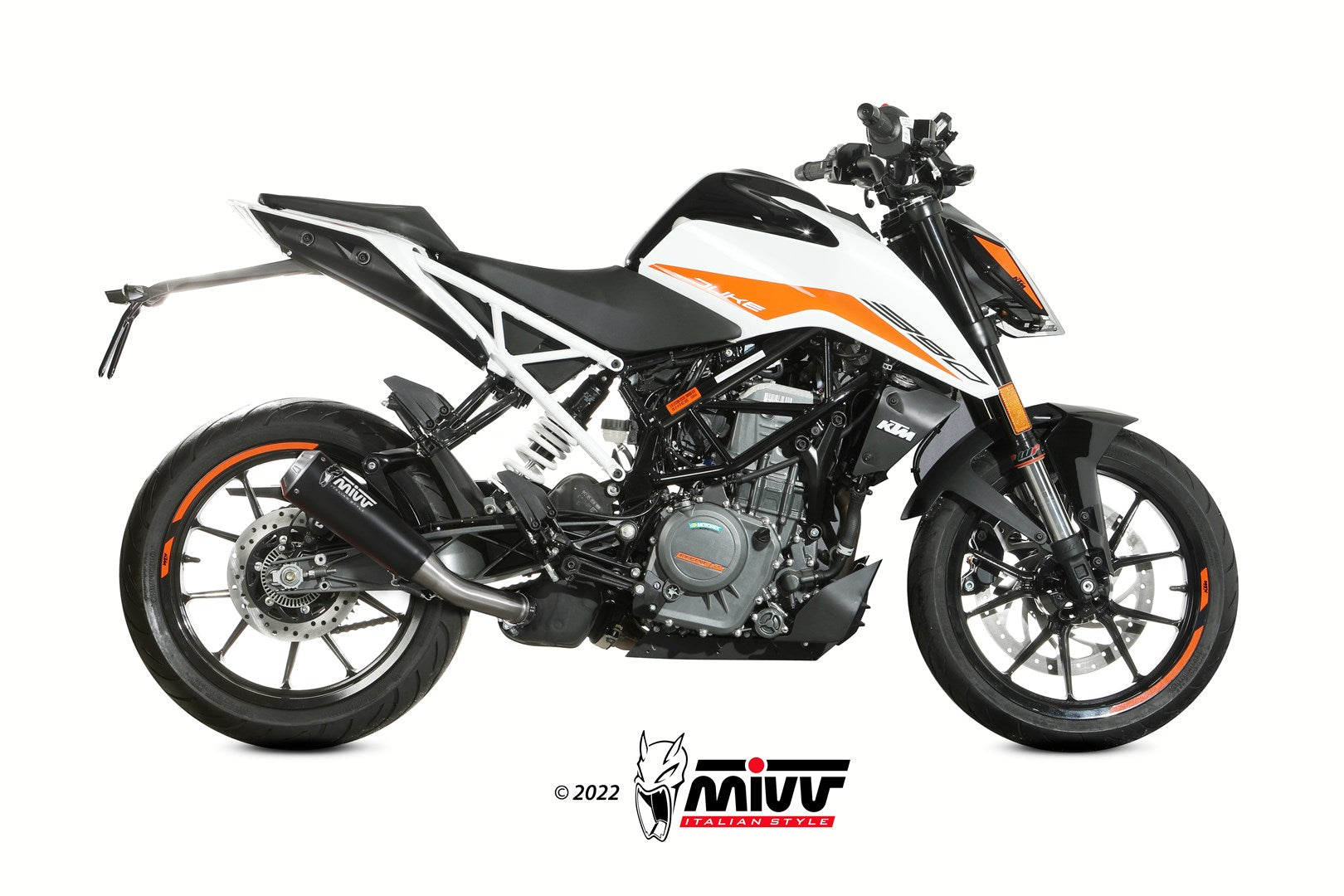 TERMINALE DI SCARICO IN ACCIAIO INOX NERO MIVV X-M1 KTM 390 DUKE 2021 - 2023