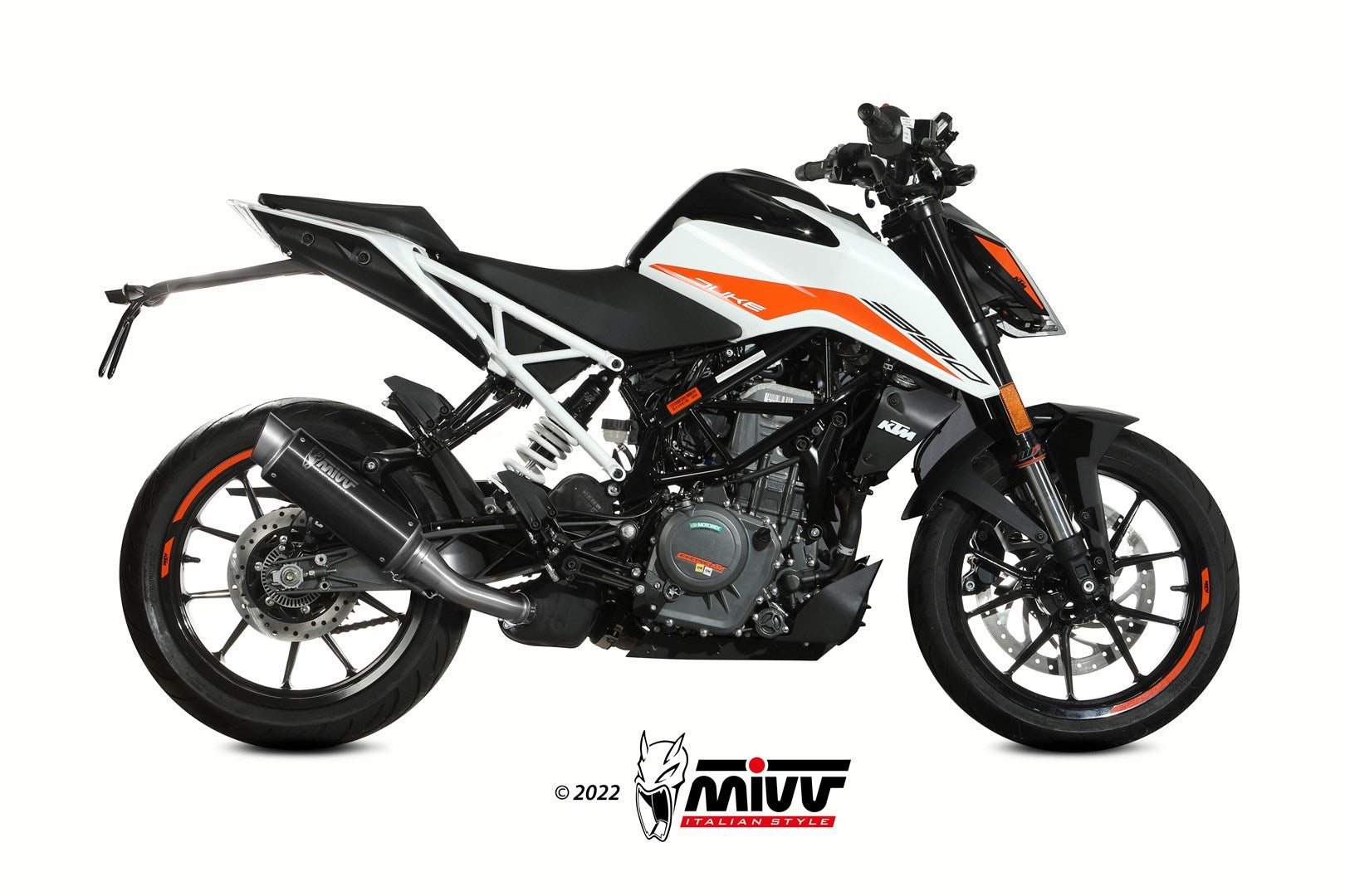 TERMINALE DI SCARICO IN ACCIAIO INOX NERO MIVV GPPRO KTM 390 DUKE 2021 - 2023