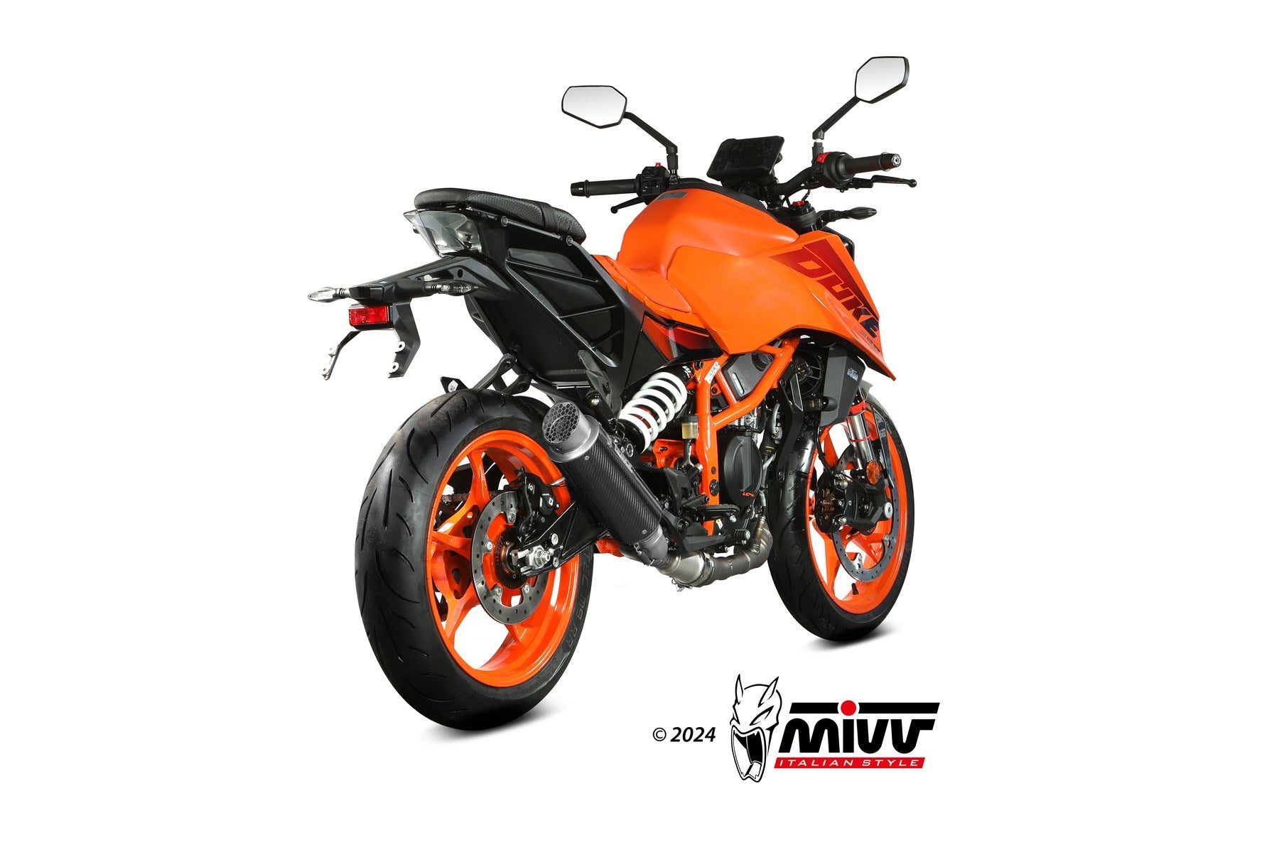 TERMINALE DI SCARICO ALTO IN CARBONIO MIVV GPPRO KTM 390 DUKE 2024