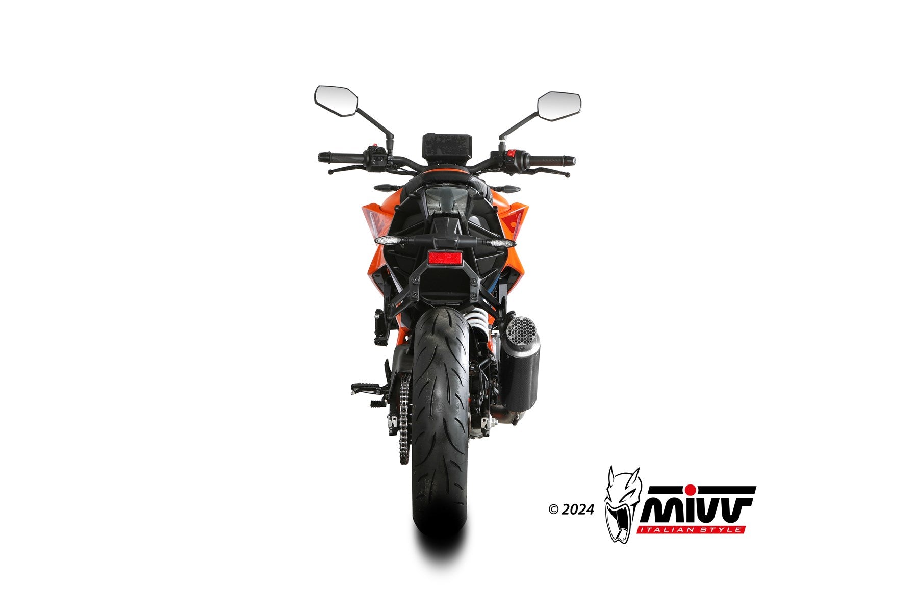 TERMINALE DI SCARICO ALTO IN CARBONIO MIVV GPPRO KTM 390 DUKE 2024