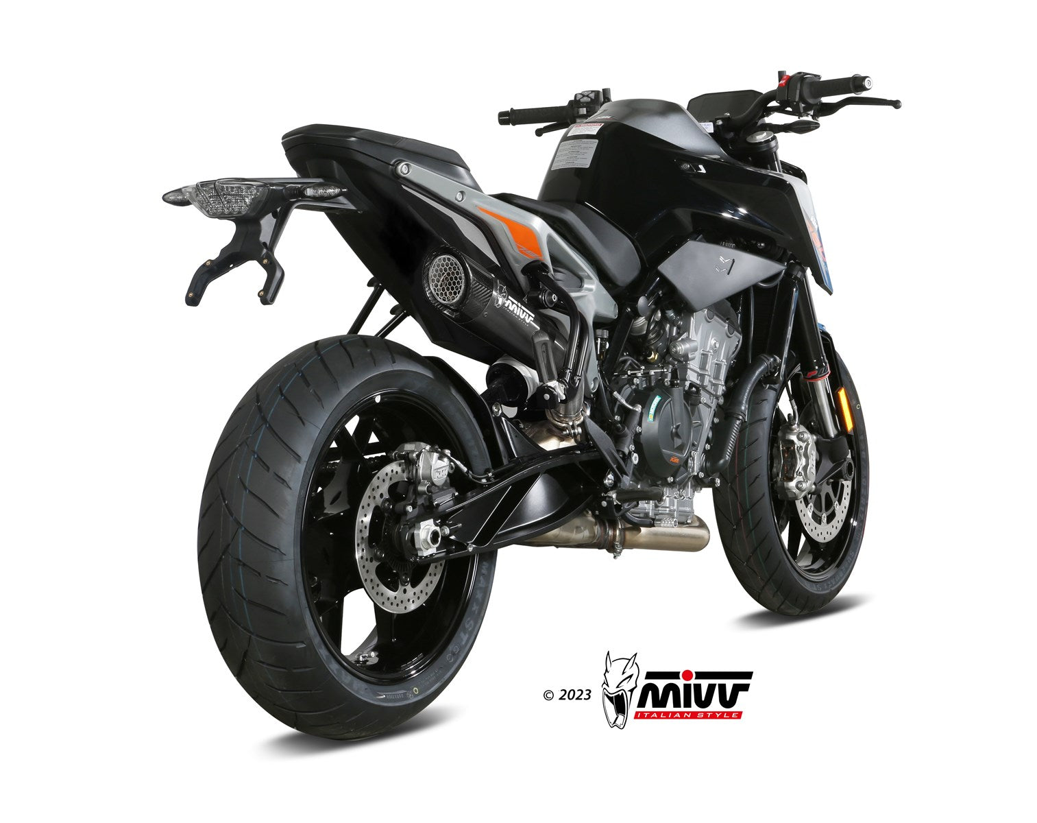 TERMINALE DI SCARICO IN ACCIAIO INOX NERO MIVV X-M5 KTM 790 DUKE 2018 - 2020