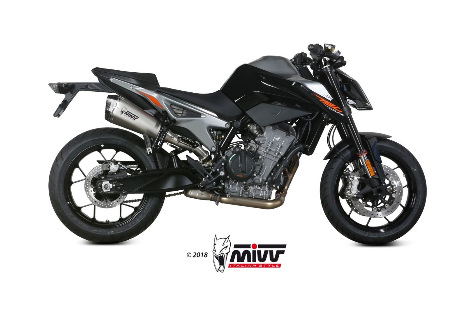TERMINALE DI SCARICO IN ACCIAIO INOX MIVV DELTA RACE KTM 790 DUKE 2018 - 2020