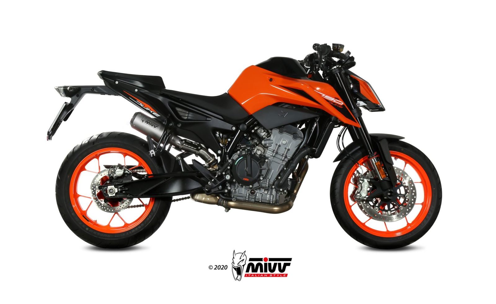 TERMINALE DI SCARICO IN ACCIAIO INOX RACING MIVV MK3 KTM 790 DUKE 2018 - 2020
