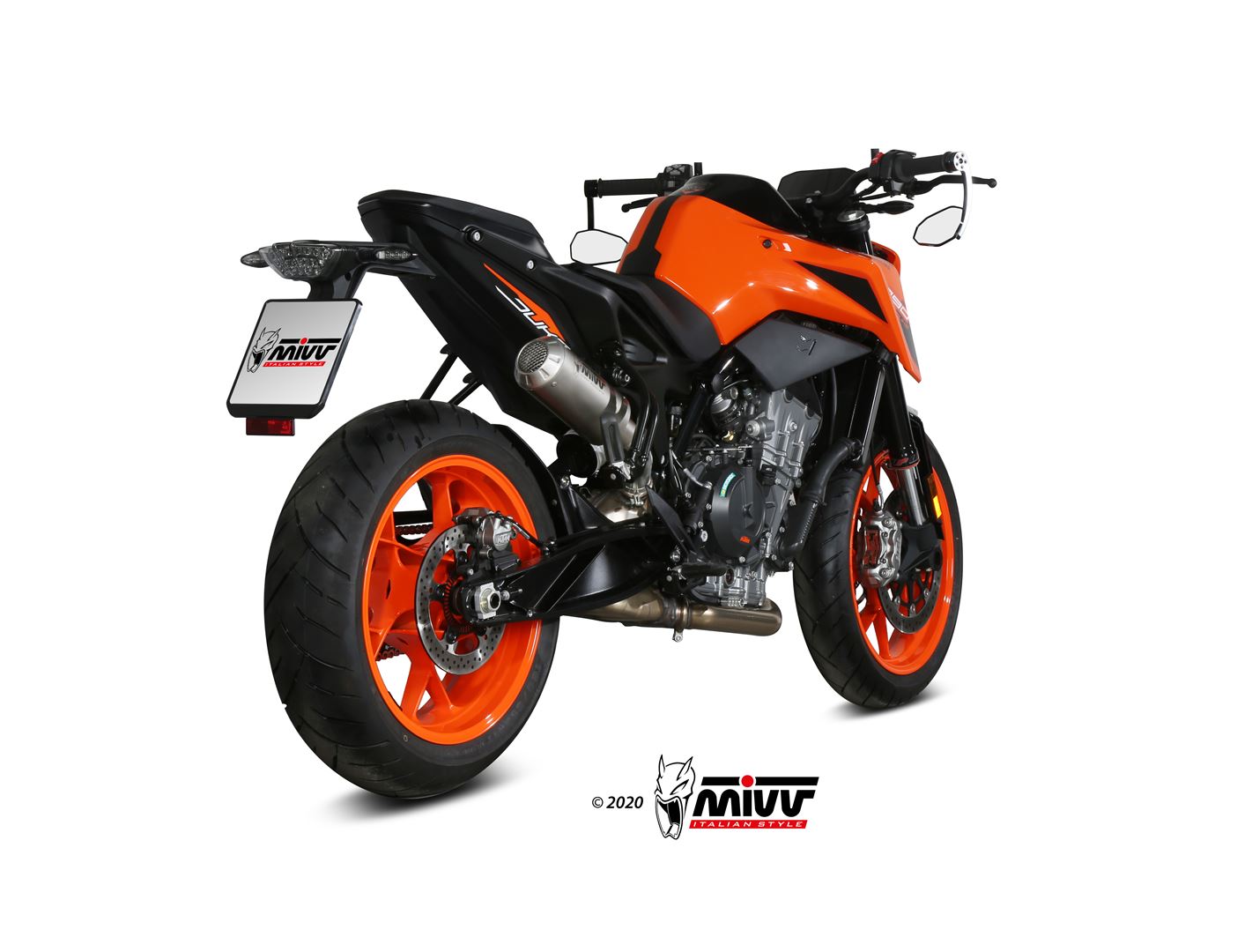 TERMINALE DI SCARICO IN ACCIAIO INOX RACING MIVV MK3 KTM 790 DUKE 2018 - 2020