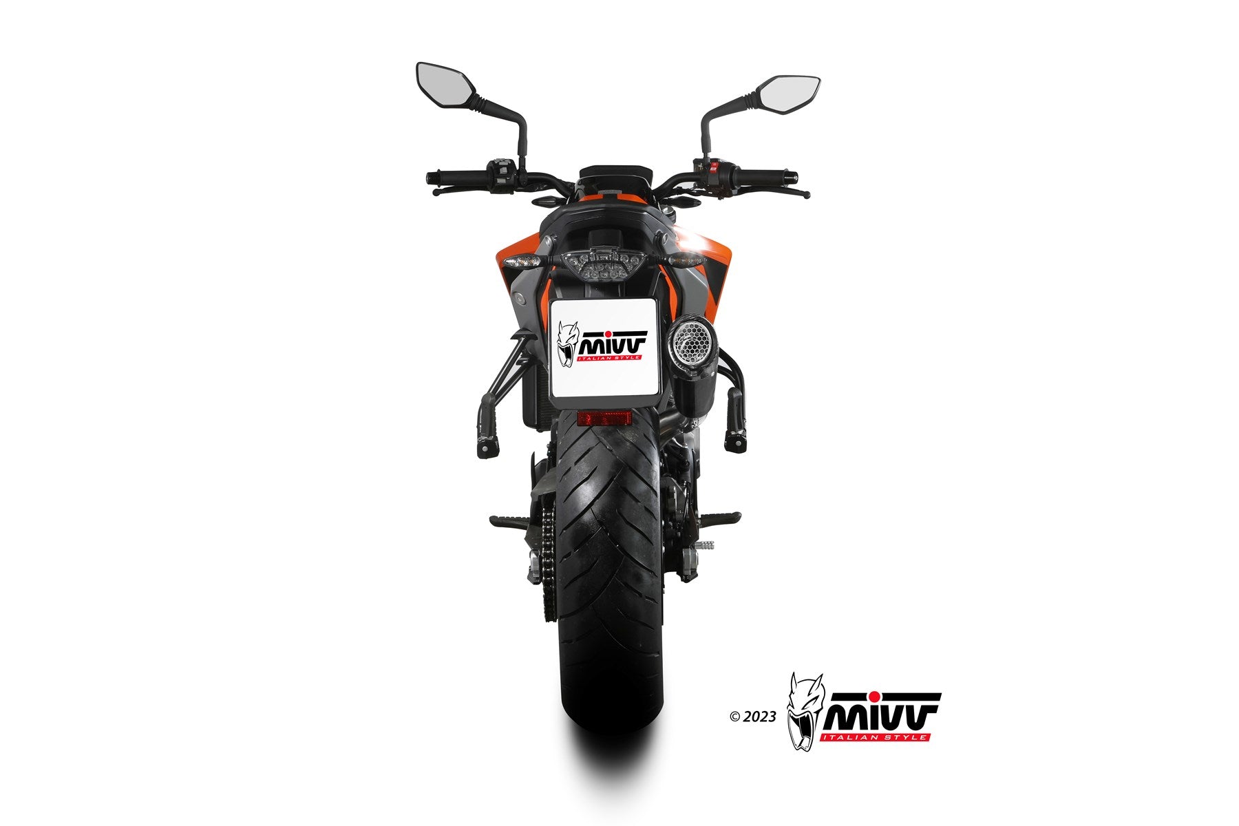 TERMINALE DI SCARICO IN ACCIAIO INOX NERO MIVV X-M5 KTM 790 DUKE 2023 - 2024