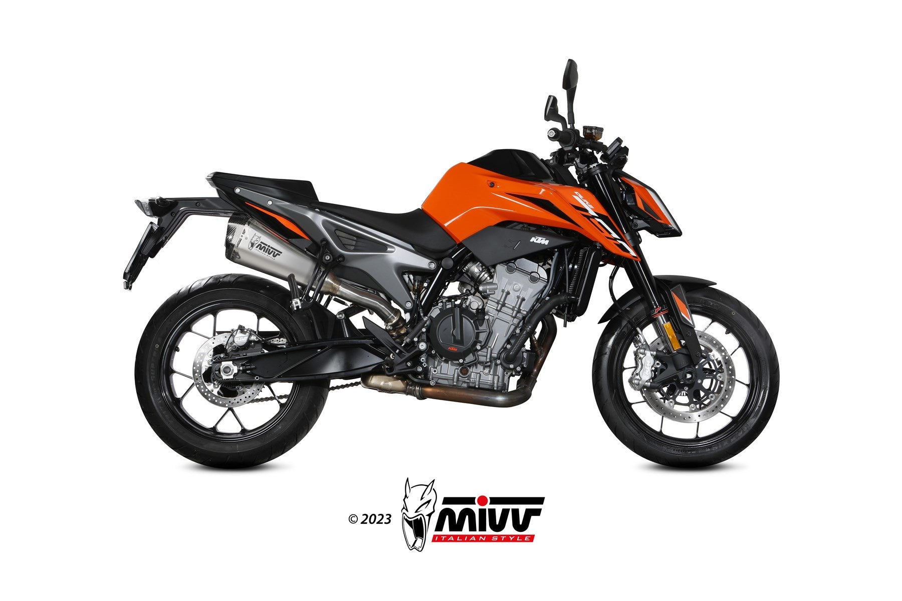 TERMINALE DI SCARICO IN ACCIAIO INOX MIVV DELTA RACE KTM 790 DUKE 2023 - 2024