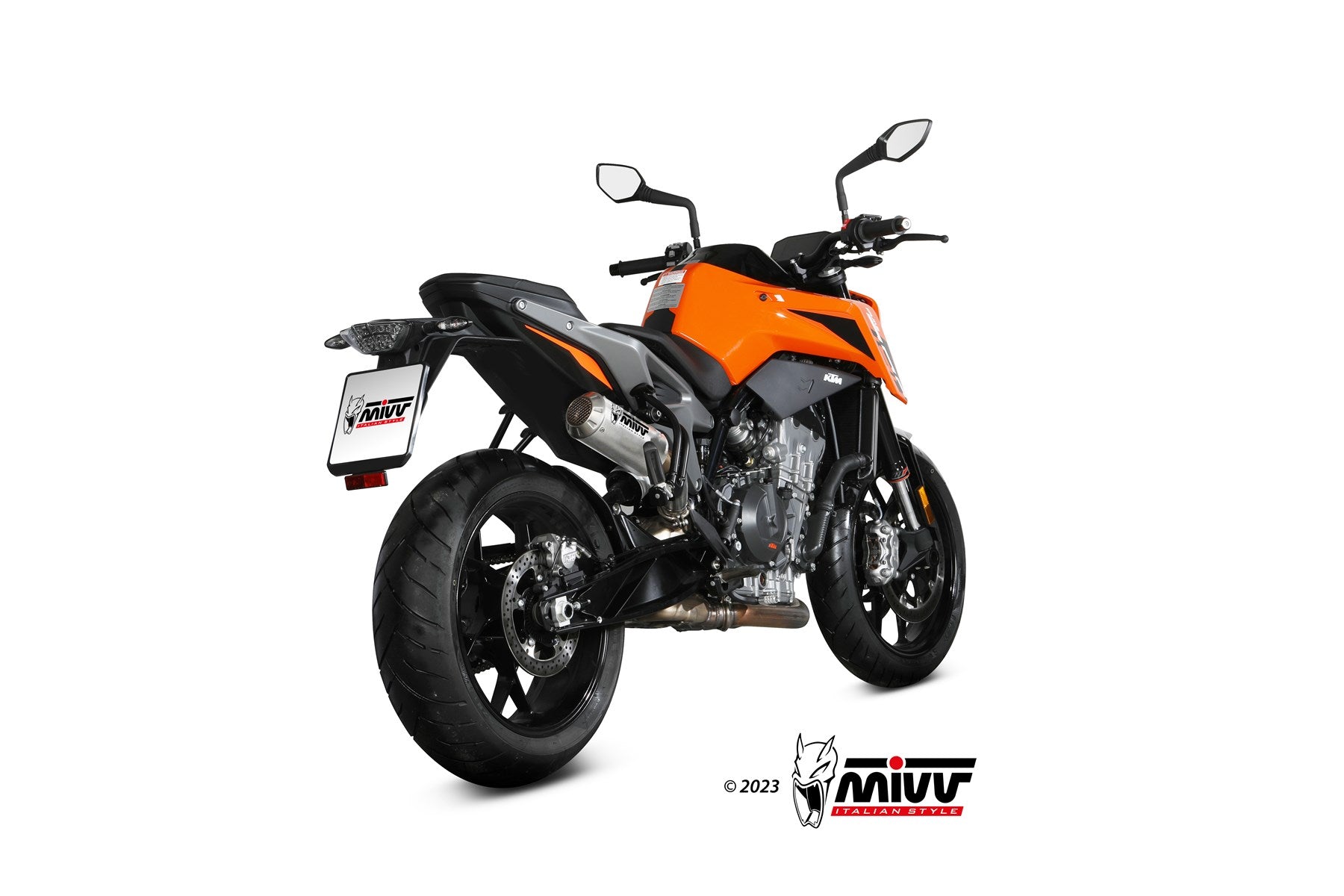 TERMINALE DI SCARICO IN ACCIAIO INOX RACING MIVV MK3 KTM 790 DUKE 2023 - 2024