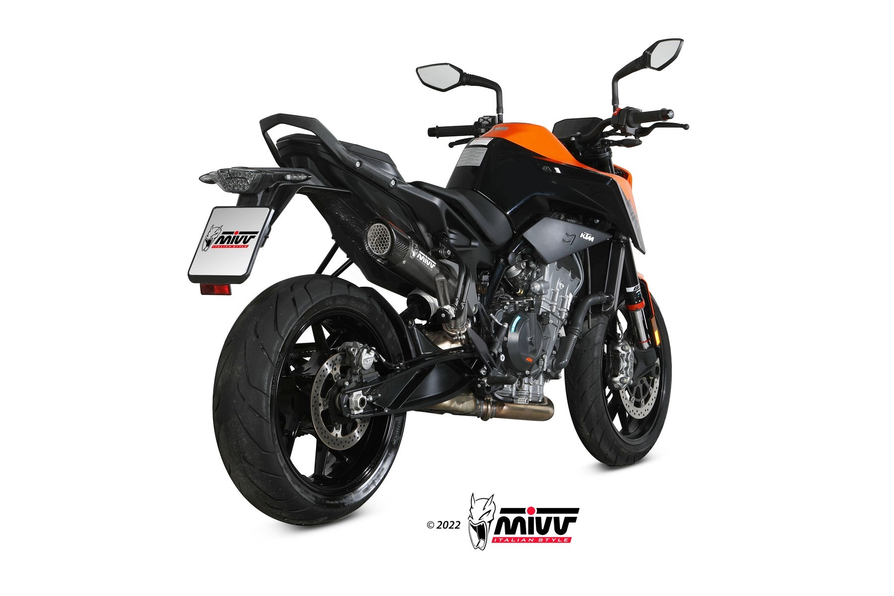 TERMINALE DI SCARICO IN ACCIAIO INOX NERO MIVV X-M5 KTM 890 DUKE 2020 - 2024