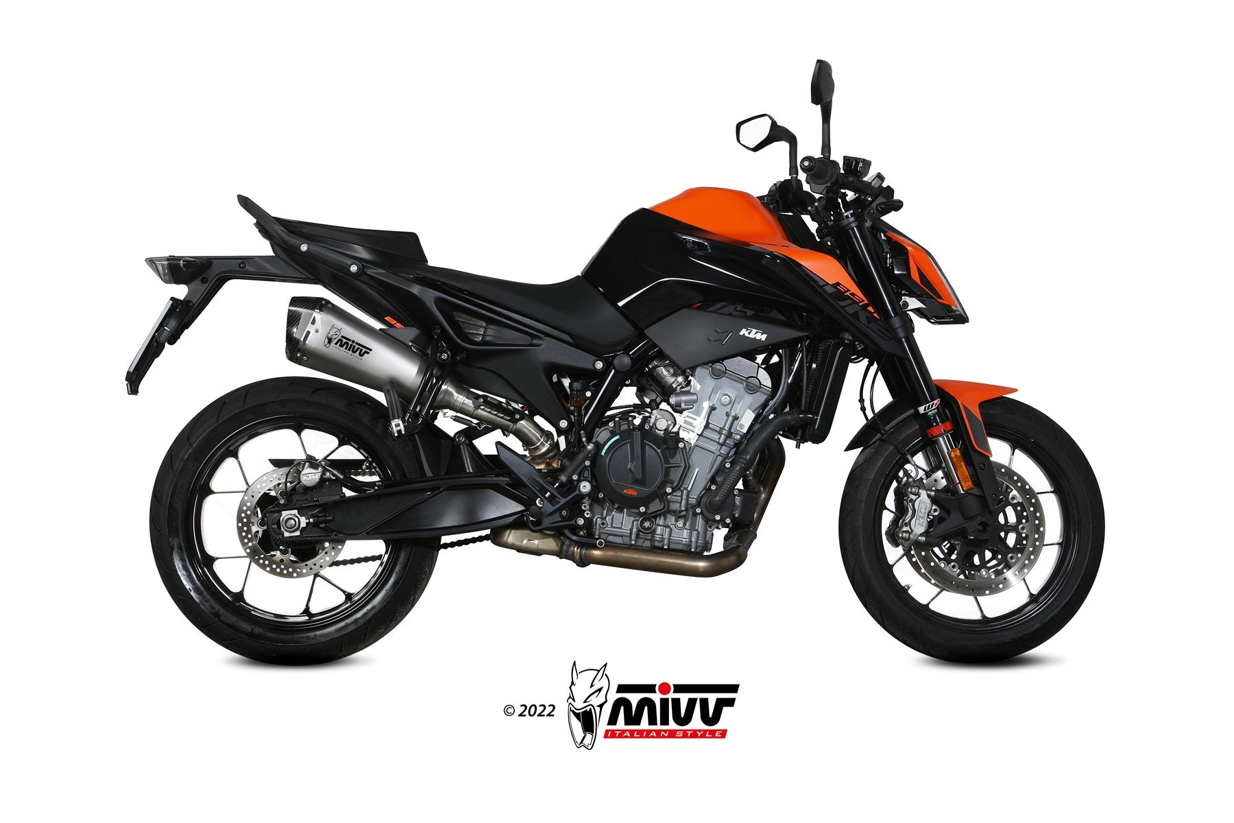 TERMINALE DI SCARICO IN ACCIAIO INOX MIVV DELTA RACE KTM 890 DUKE 2020 - 2024