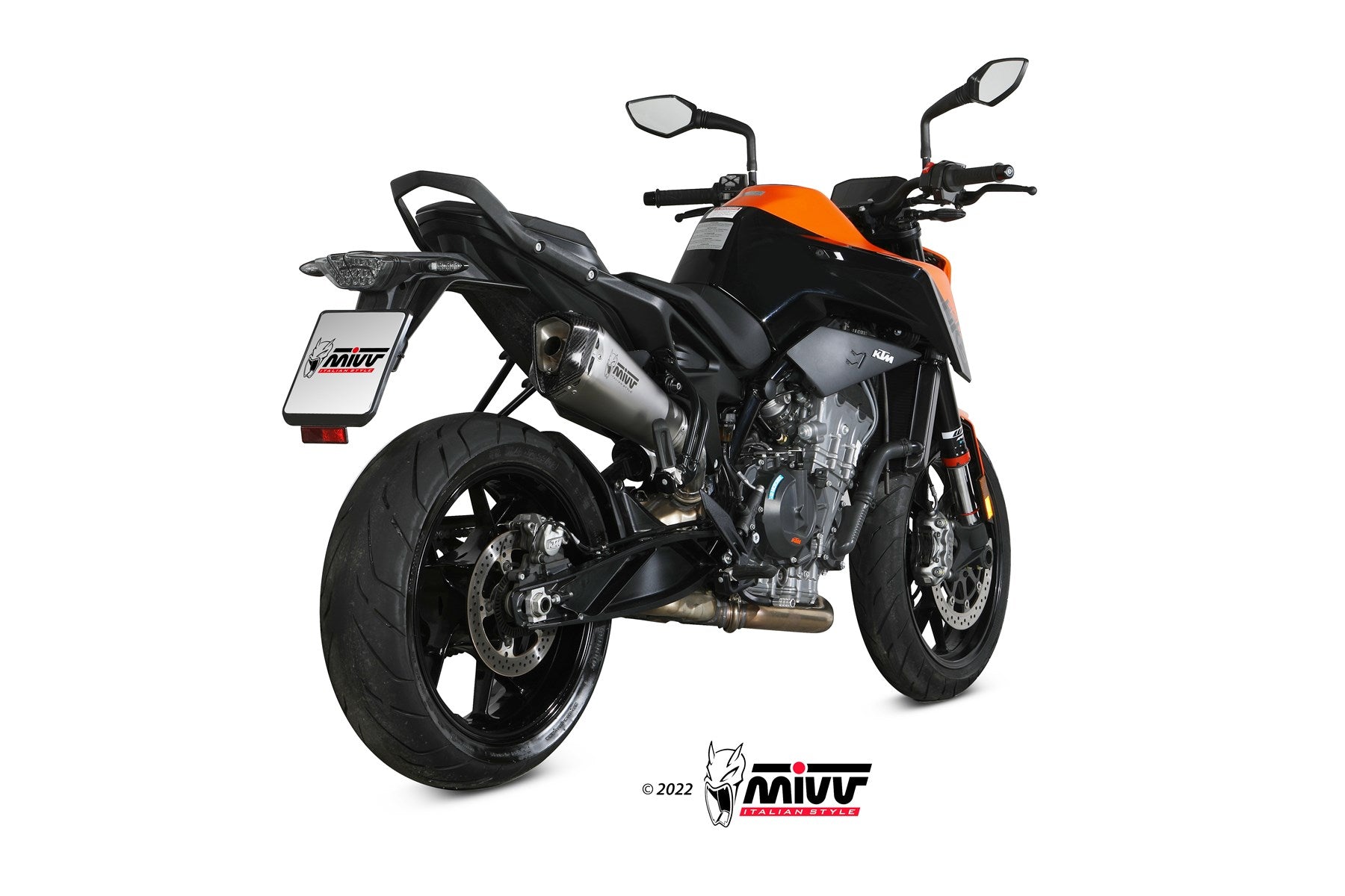 TERMINALE DI SCARICO IN ACCIAIO INOX MIVV DELTA RACE KTM 890 DUKE 2020 - 2024