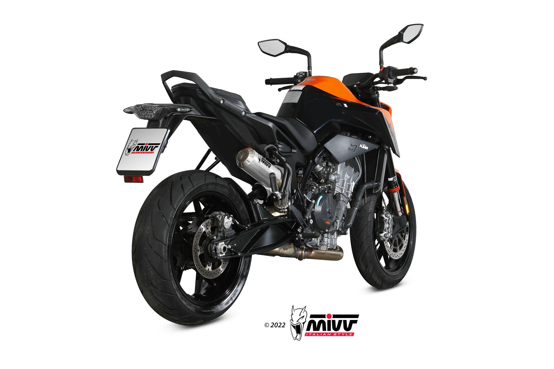TERMINALE DI SCARICO IN ACCIAIO INOX RACING MIVV MK3 KTM 890 DUKE 2020 - 2024