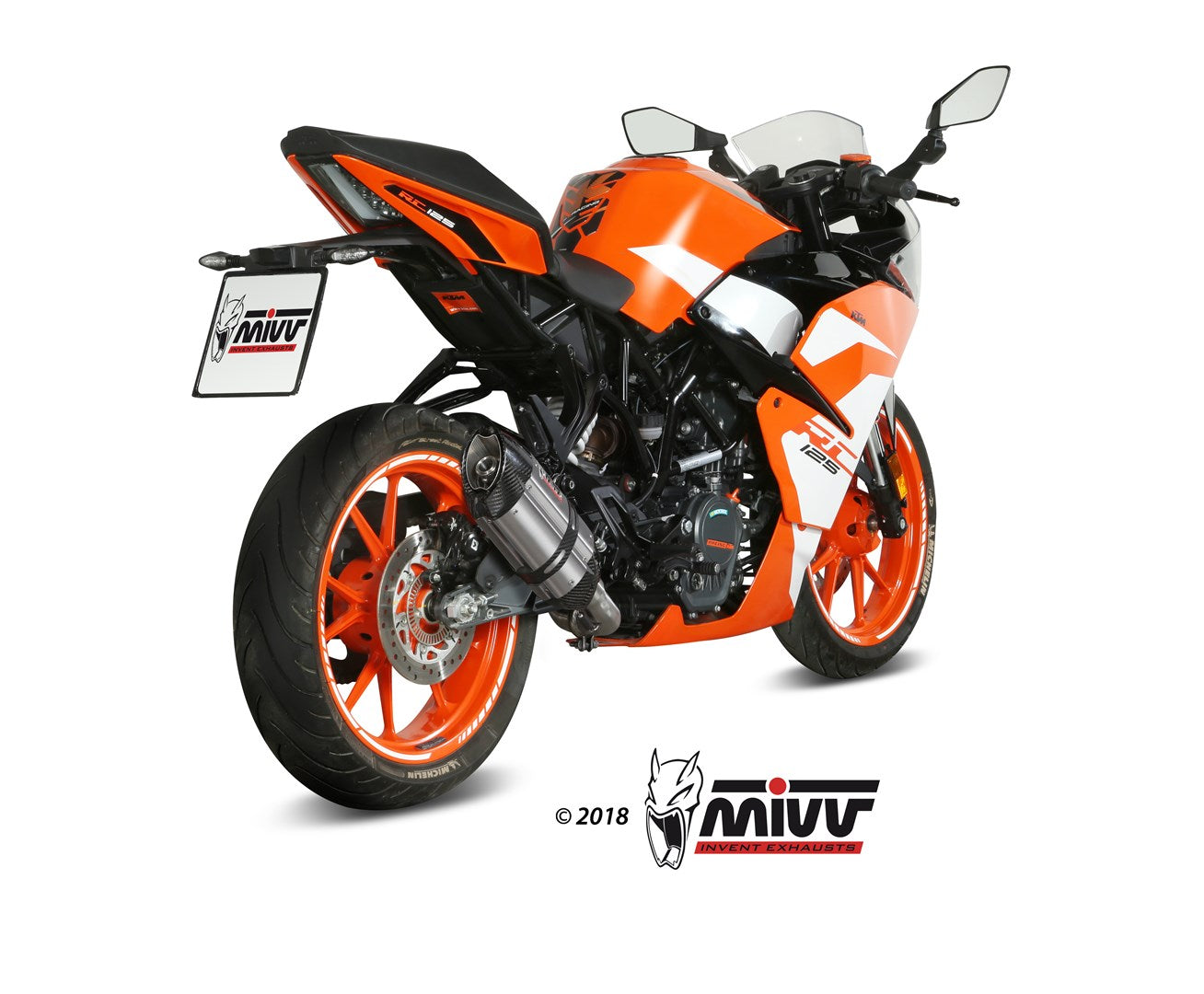 TERMINALE DI SCARICO IN ACCIAIO INOX MIVV SUONO KTM RC 125 2017 - 2020