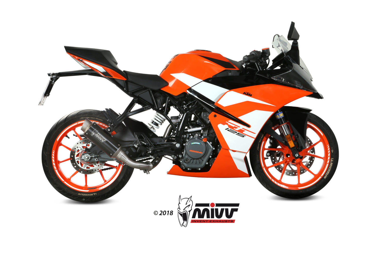 DECATALIZZATORE NO-KAT MIVV KTM RC 125 2017 - 2020