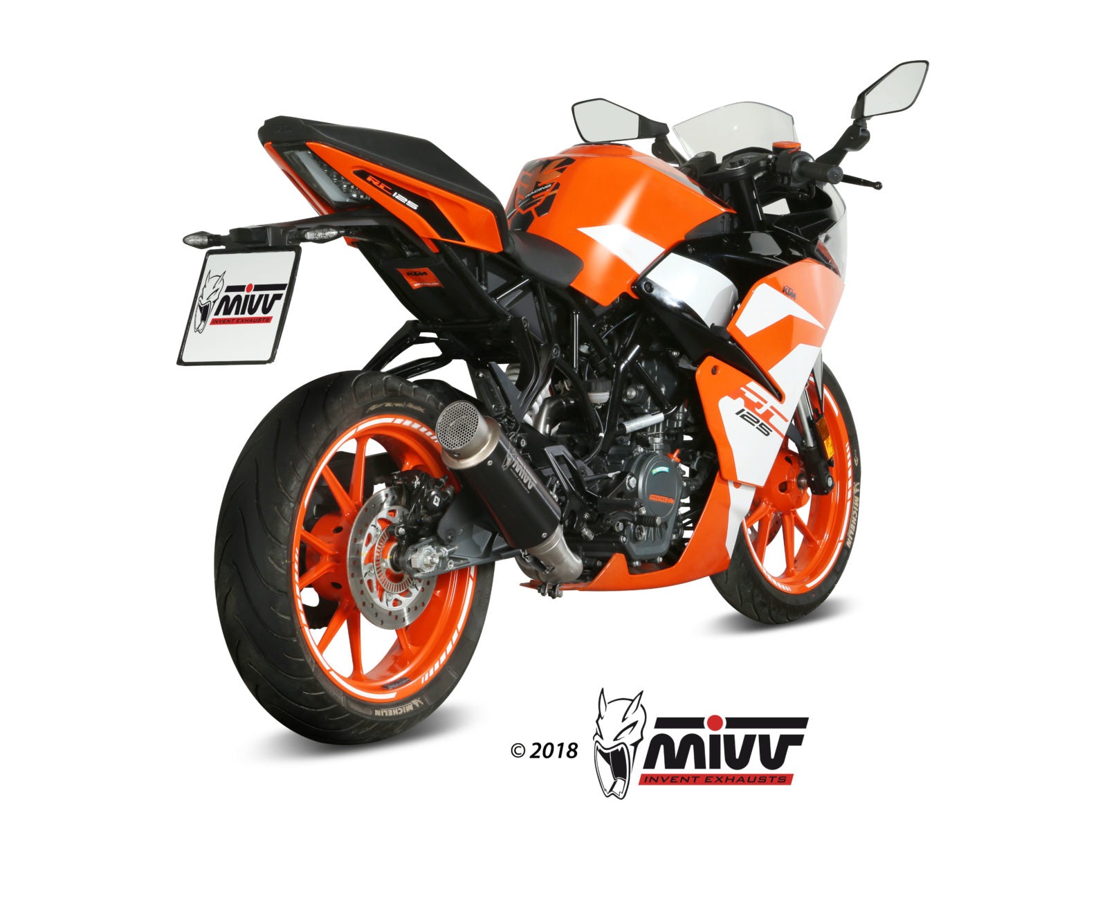 DECATALIZZATORE NO-KAT MIVV KTM RC 125 2017 - 2020