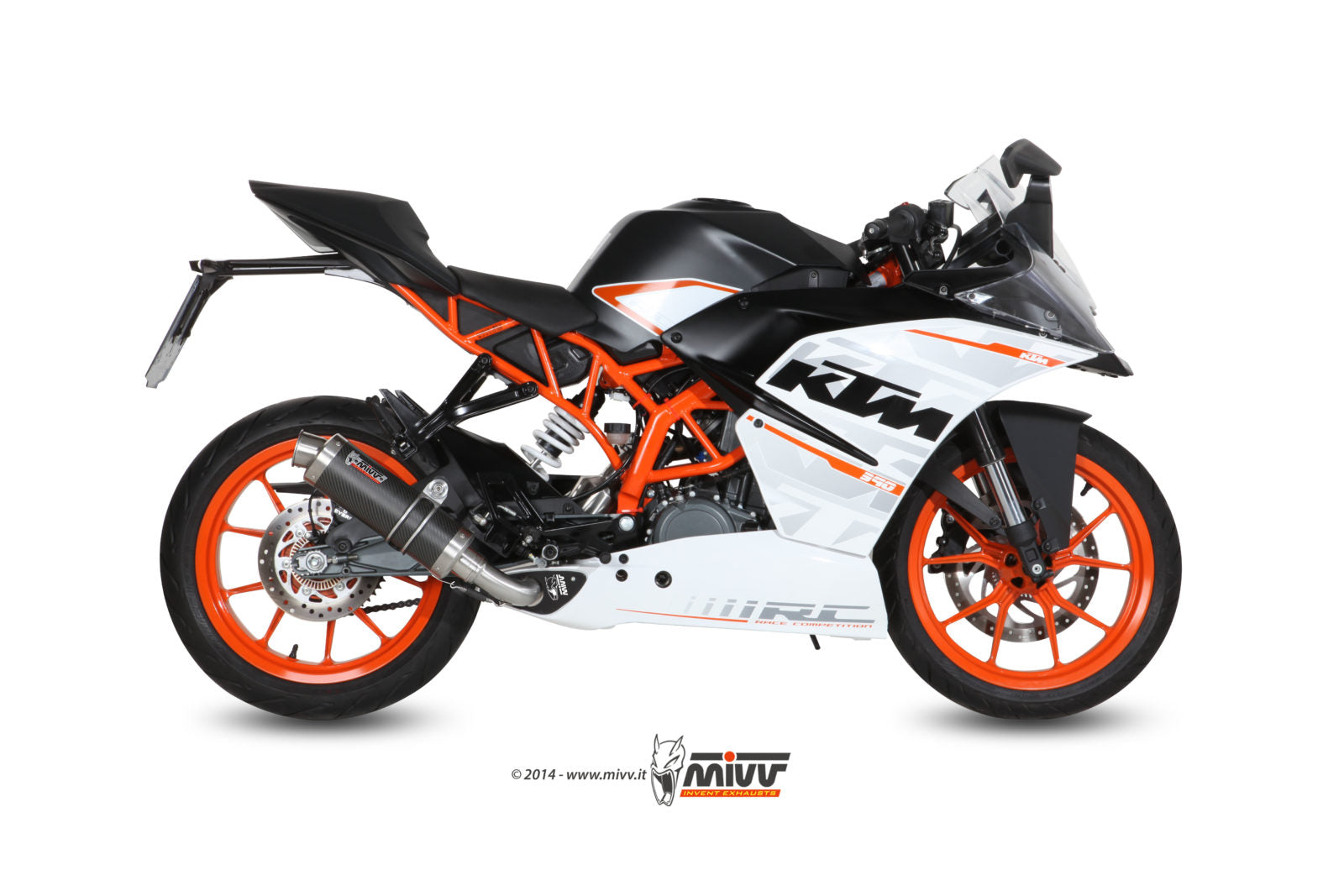 SCARICO COMPLETO IN CARBONIO MIVV GP KTM RC 390 2014 - 2016