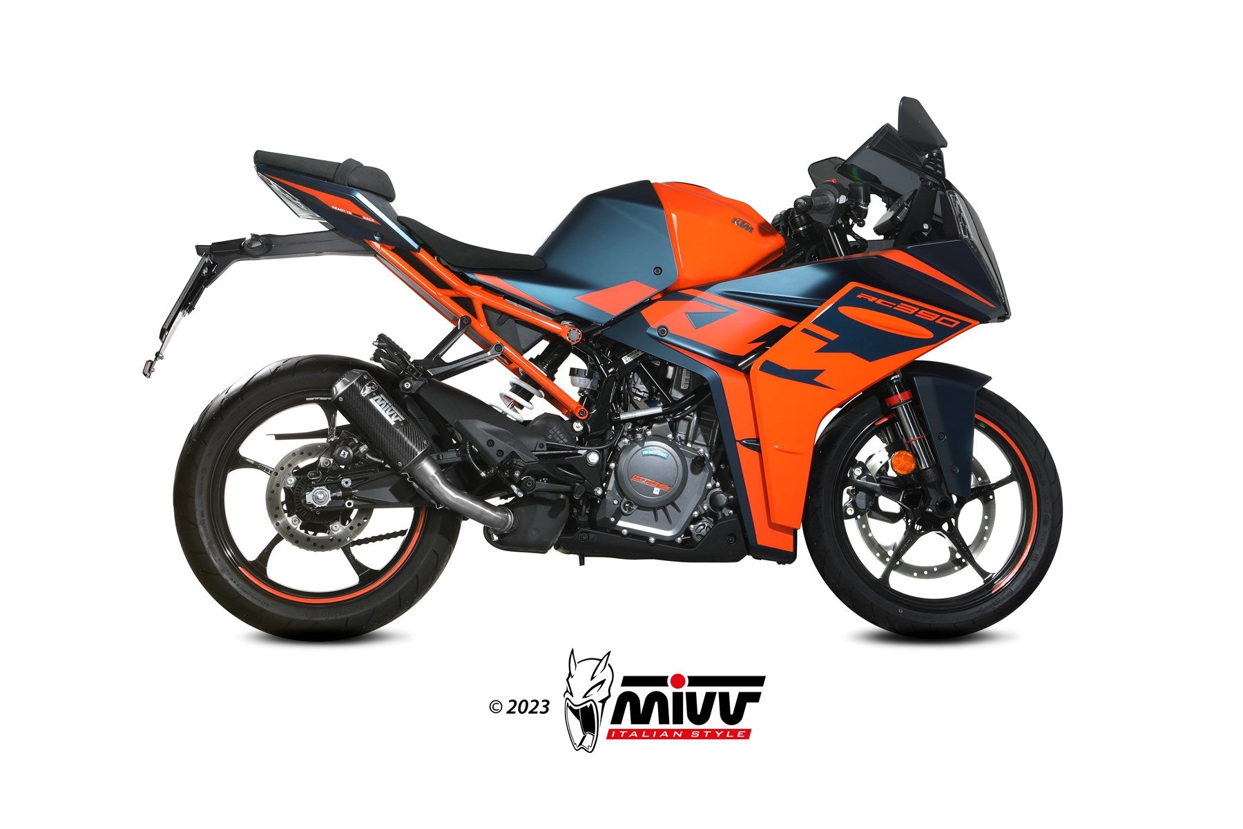 TERMINALE DI SCARICO IN CARBONIO RACING MIVV MK3 KTM RC 390 2021 - 2024