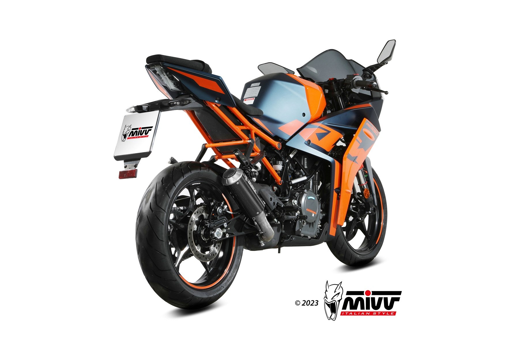 TERMINALE DI SCARICO IN CARBONIO RACING MIVV MK3 KTM RC 390 2021 - 2024
