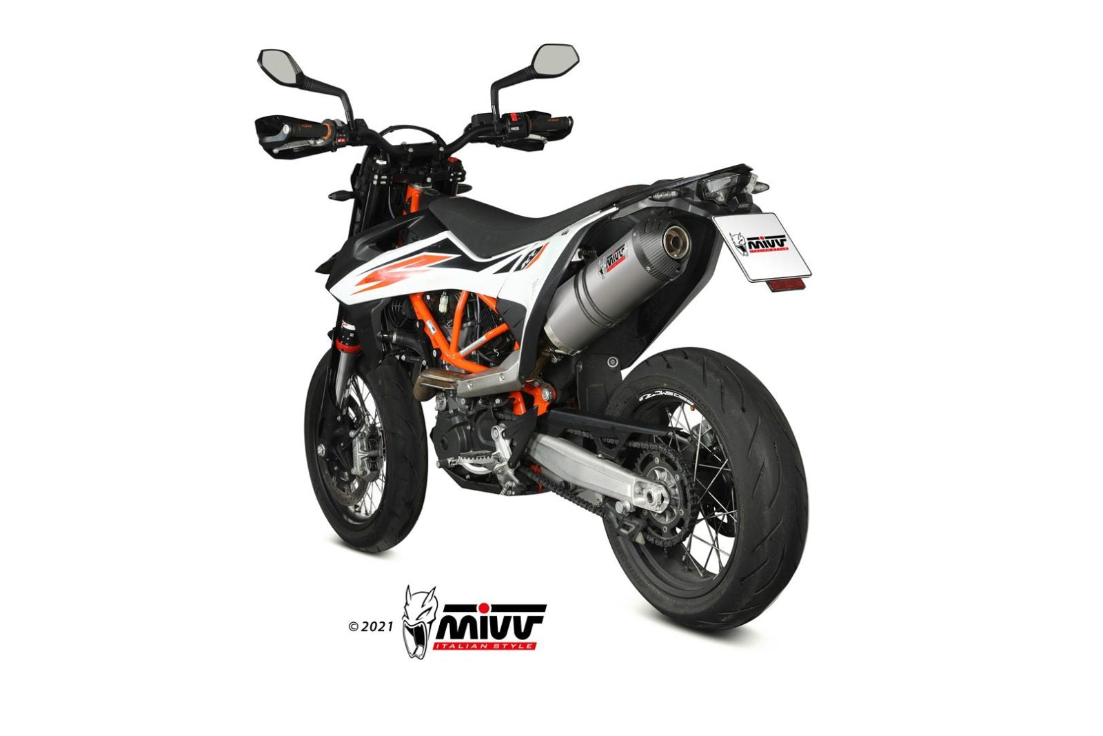 TERMINALE DI SCARICO IN TITANIO MIVV OVAL KTM 690 SMC R 2021 - 2024