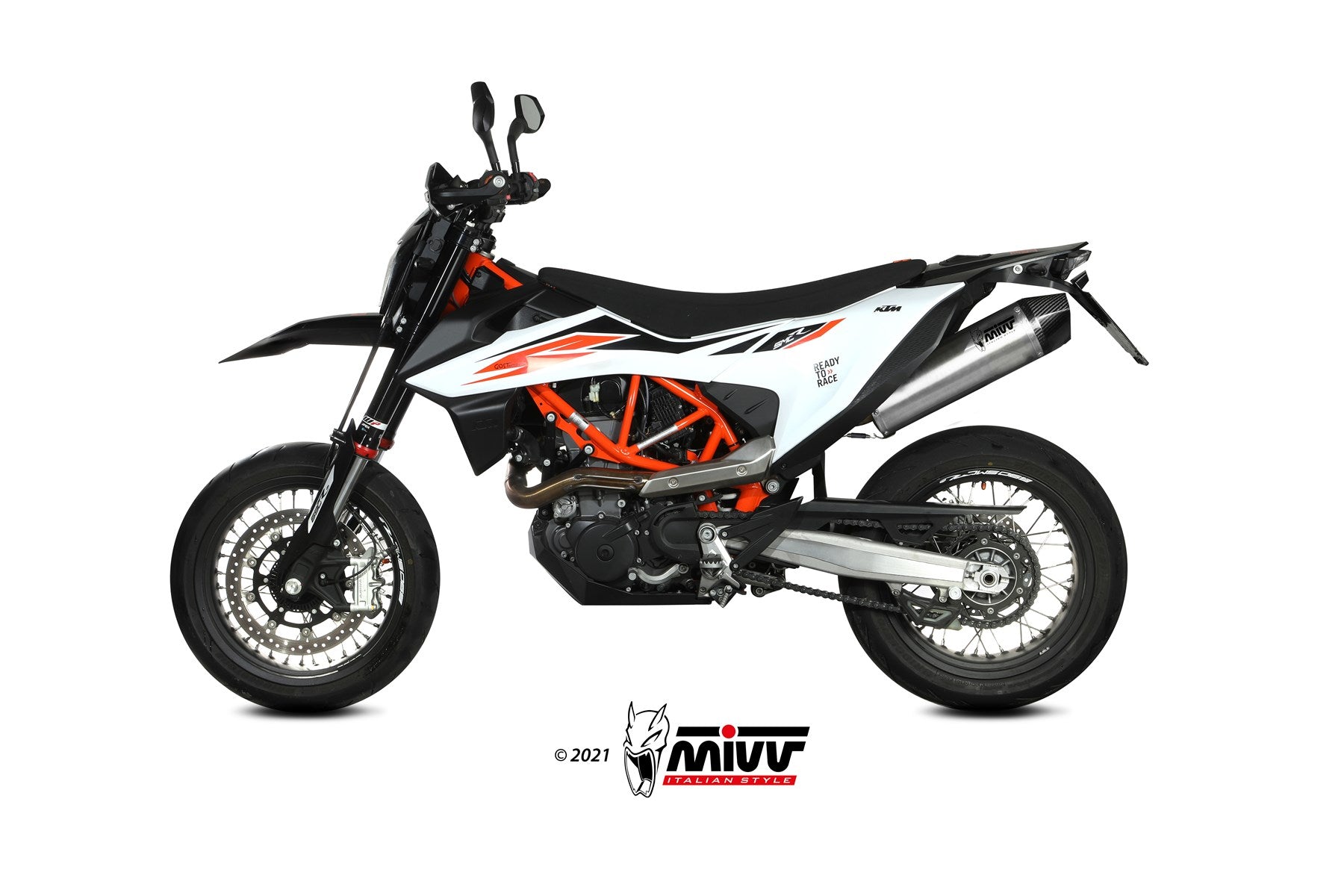 TERMINALE DI SCARICO IN ACCIAIO INOX MIVV STR1 KTM 690 ENDURO R 2019 - 2020