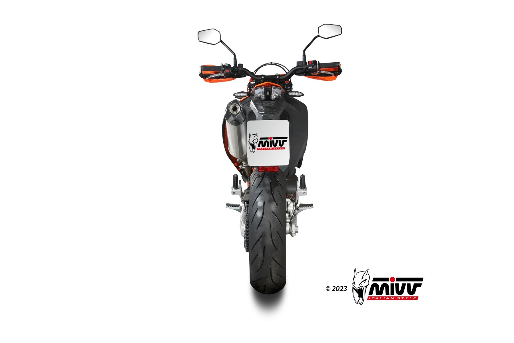 TERMINALE DI SCARICO IN ACCIAIO INOX MIVV STR1 KTM 690 SMC R 2021 - 2024