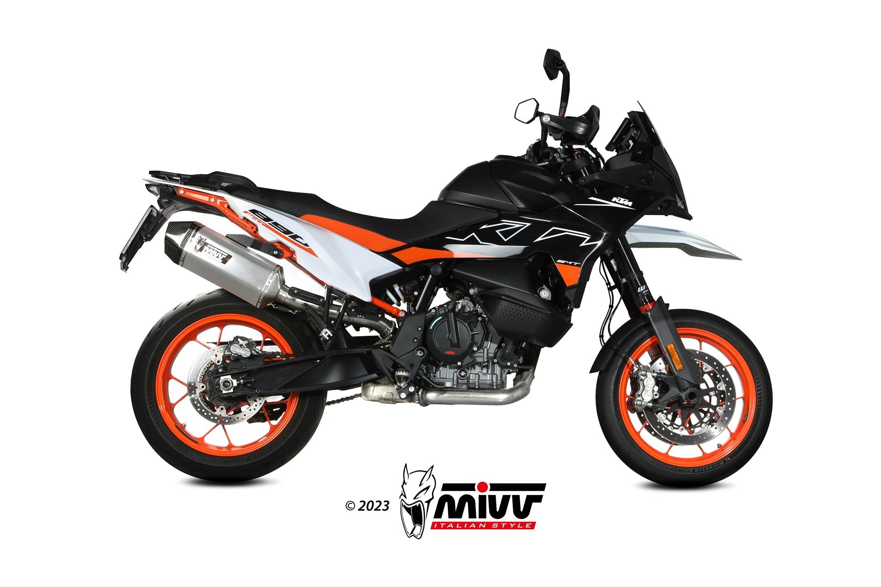 TERMINALE DI SCARICO IN ACCIAIO INOX MIVV SPEED EDGE KTM 890 SMT 2023 - 2024