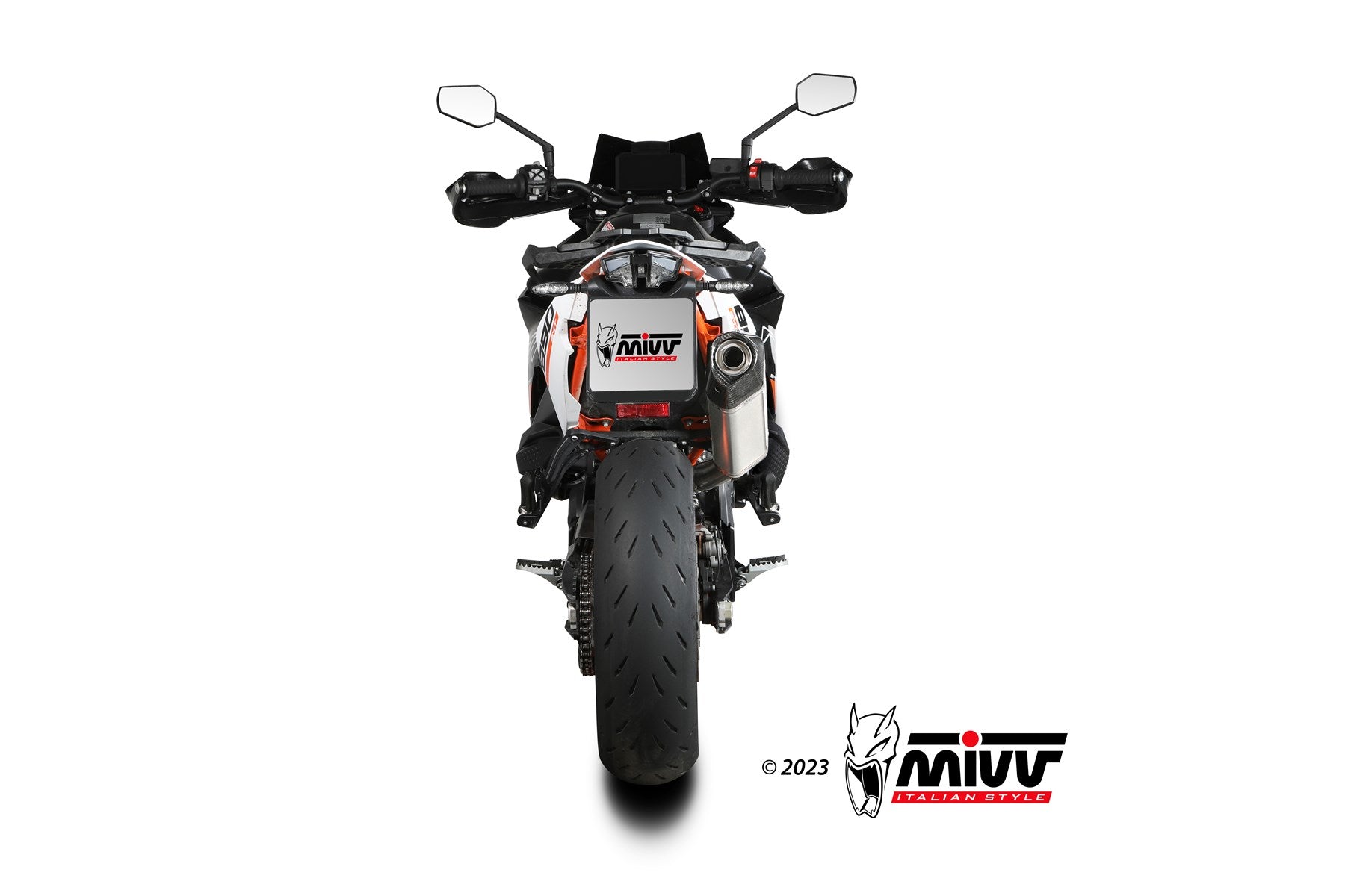 TERMINALE DI SCARICO IN ACCIAIO INOX MIVV SPEED EDGE KTM 890 SMT 2023 - 2024
