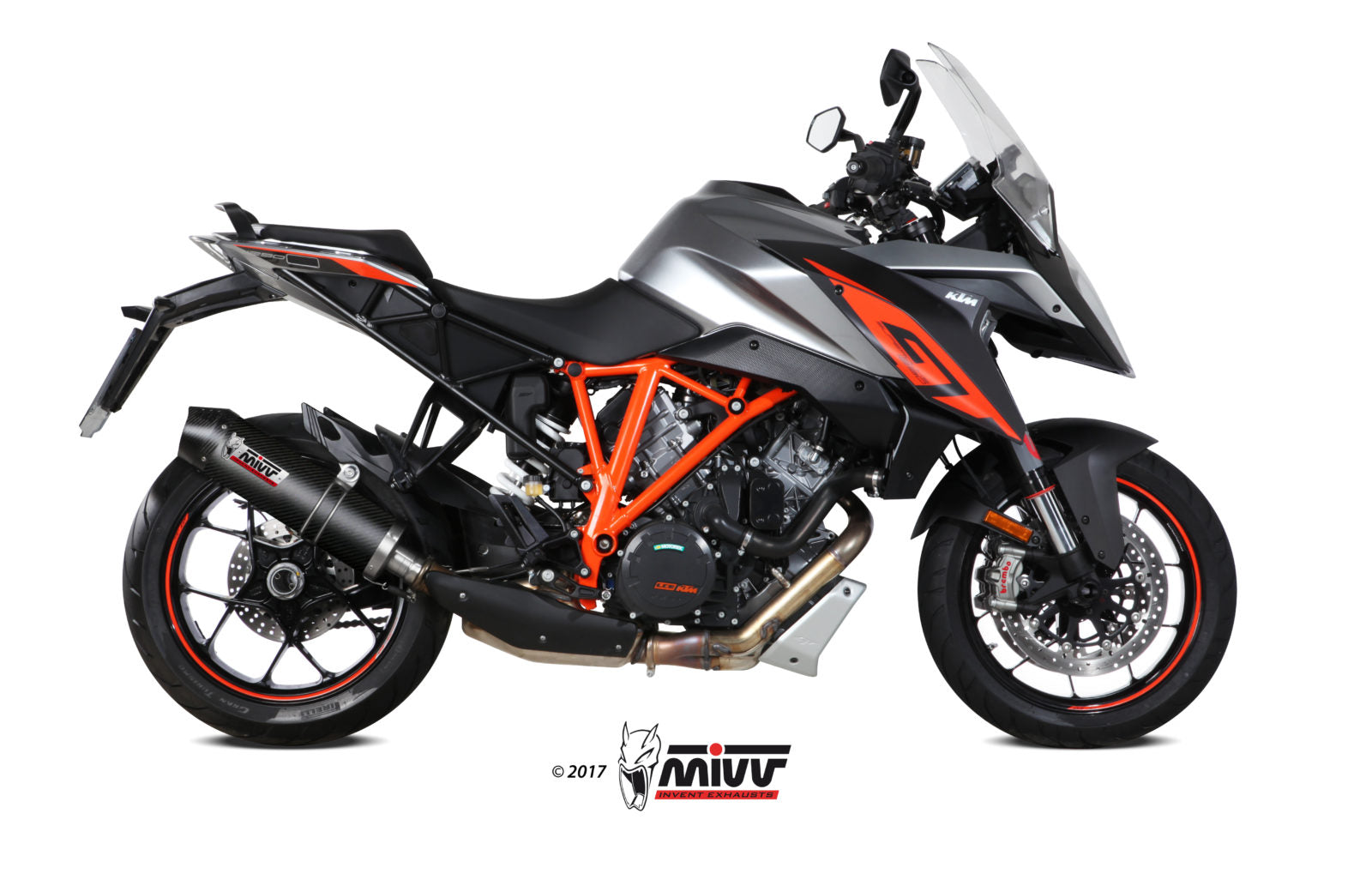 TERMINALI DI SCARICO IN CARBONIO MIVV OVAL KTM 1290 SUPERDUKE GT 2016 - 2024