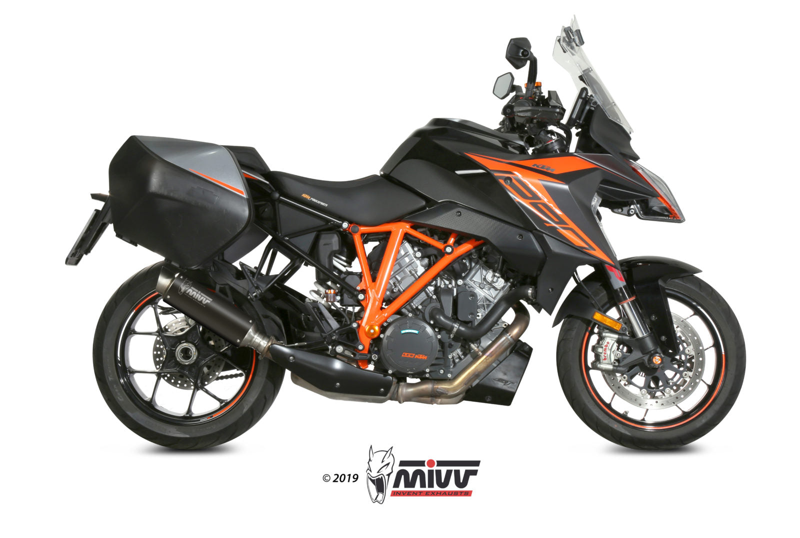 TERMINALE DI SCARICO ACCIAIO INOX NERO MIVV GPPRO KTM 1290 SUPERDUKE GT 2016-24