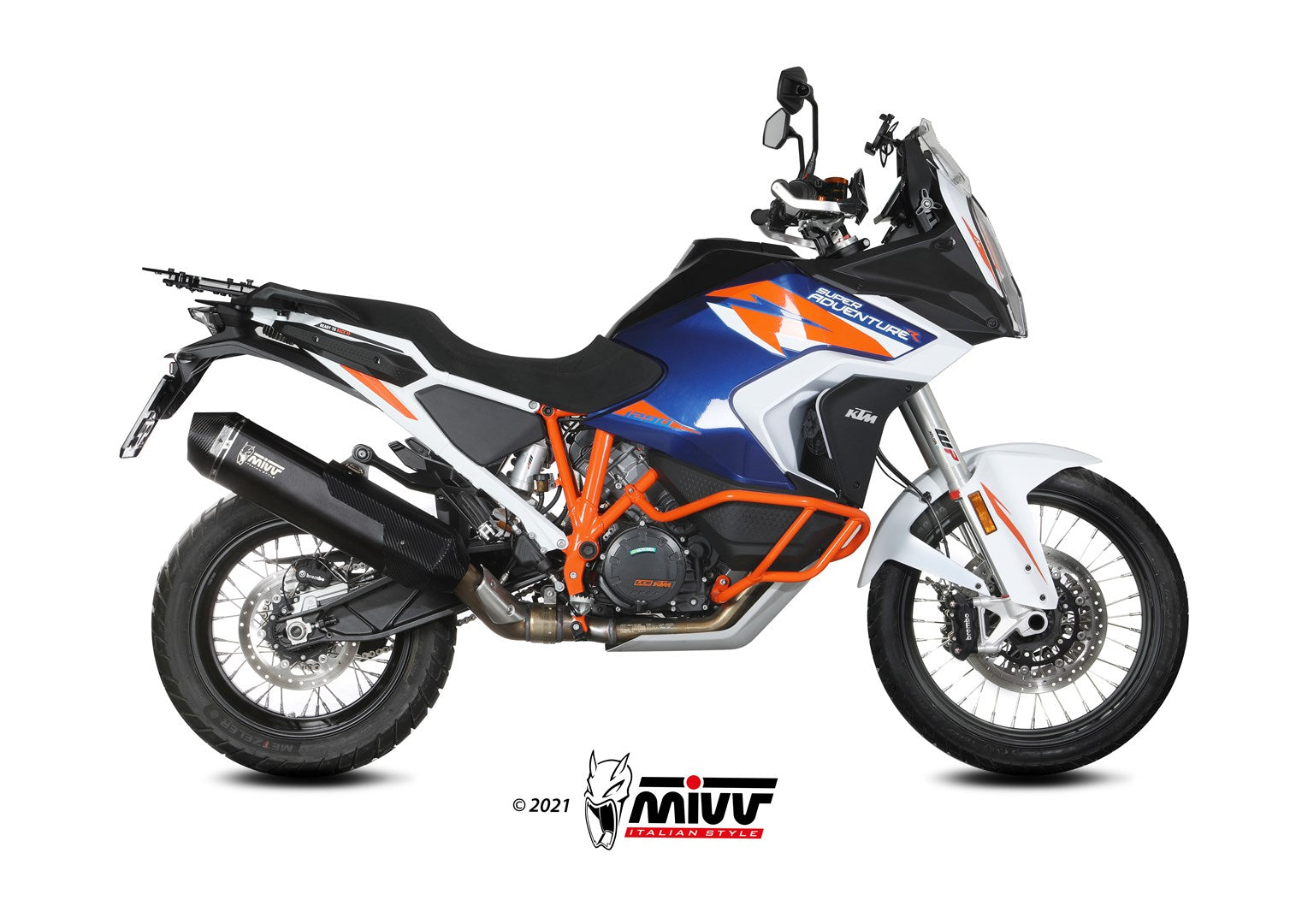 TERMINALE SCARICO INOX NERO MIVV SPEED EDGE KTM 1290 SUPER ADVENTURE/R/S/T 21-24