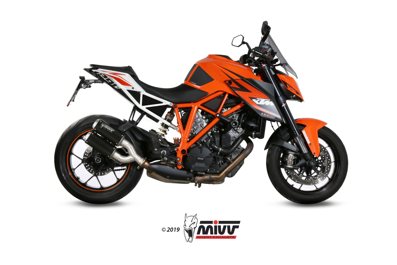 TERMINALI DI SCARICO IN ACCIAIO INOX NERO MIVV MK3 KTM 1290 SUPERDUKE 2014 -2019