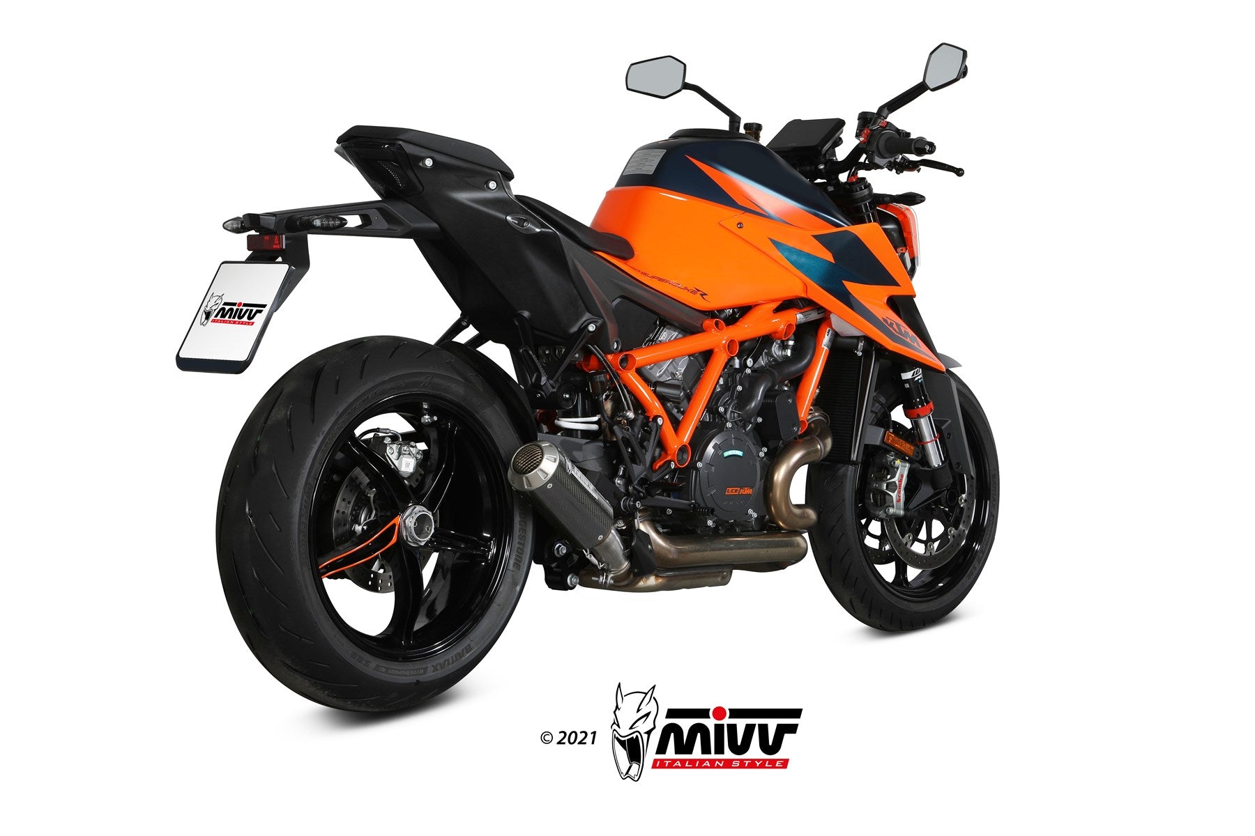 TERMINALI DI SCARICO CARBONIO RACING MIVV MK3 KTM 1290 SUPERDUKE R/EVO 2021-23