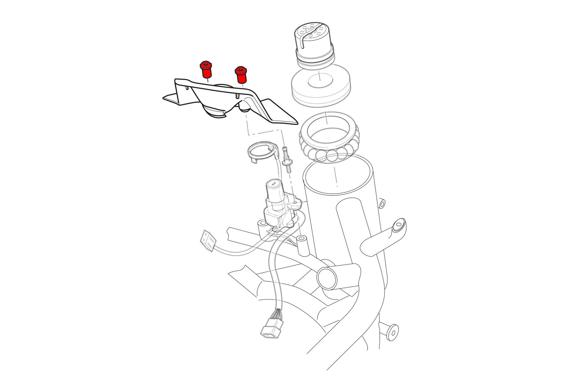 KIT VITI COVER BLOCCHETTO CHIAVE CNC RACING DUCATI HYPERMOTARD 950 SP