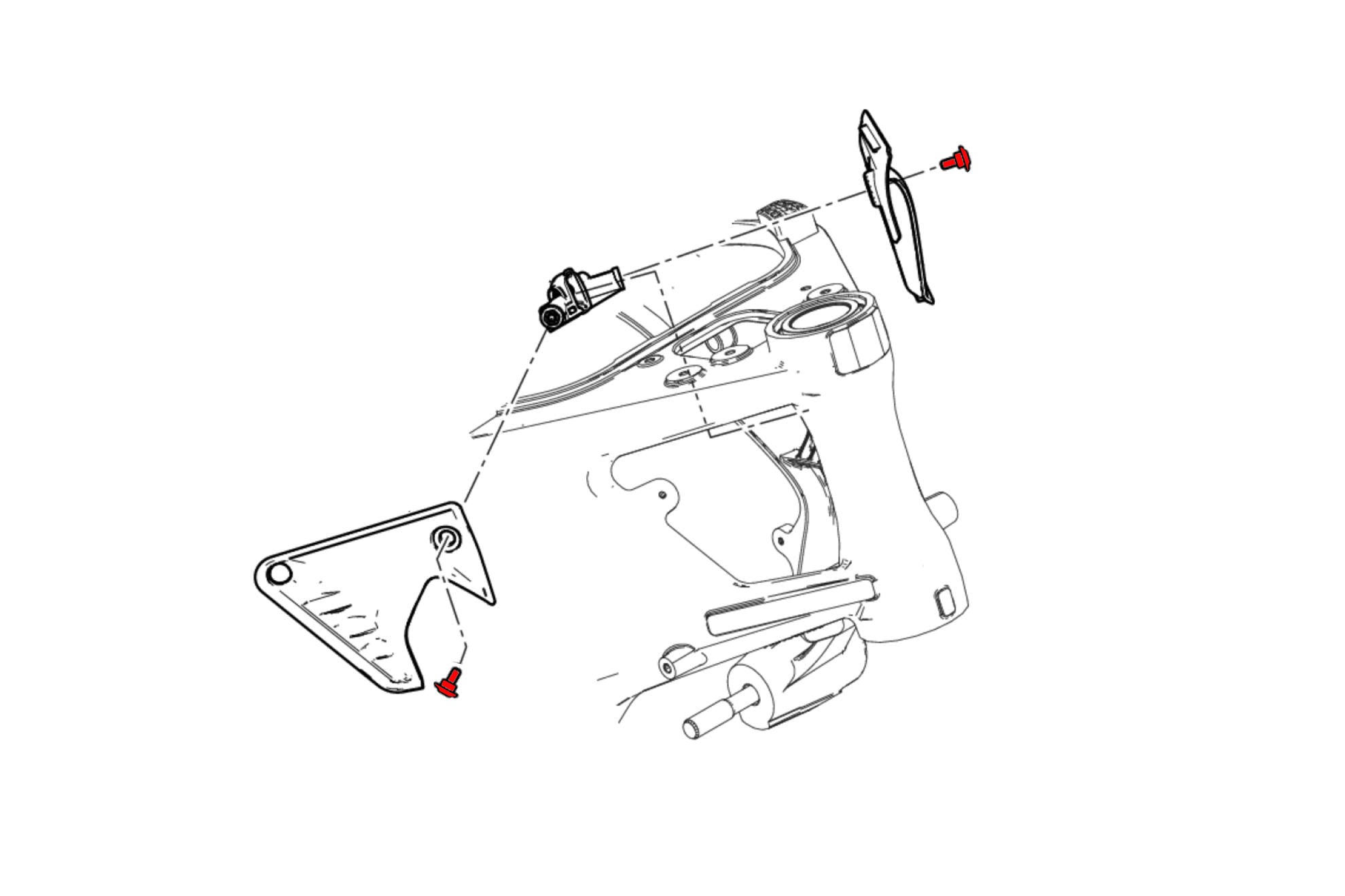 KIT VITI COVER CANNOTTO DI STERZO CNC RACING DUCATI MONSTER 937