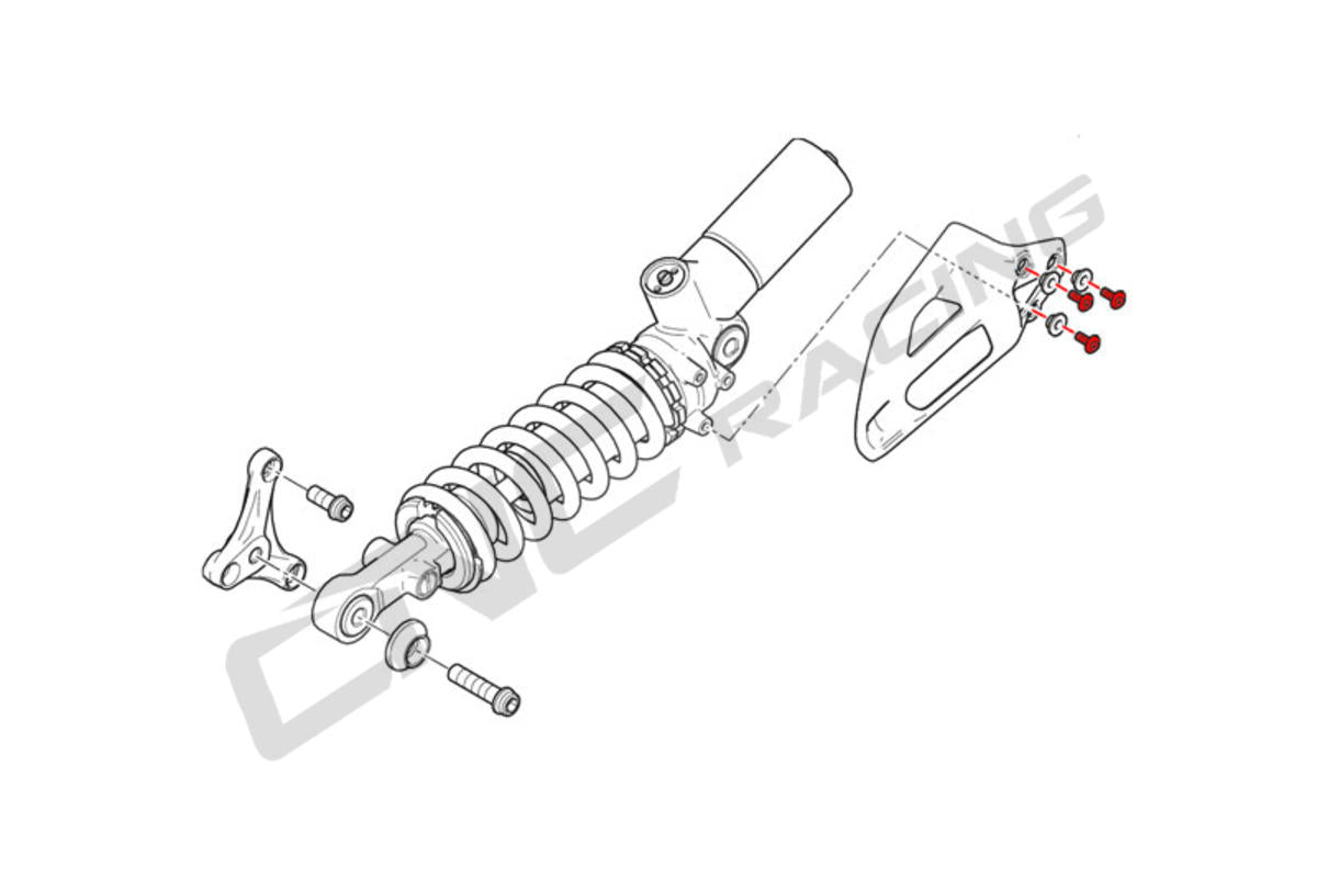 VITI COVER AMMORTIZZATORE CNC RACING DUCATI STREETFIGHTER V2