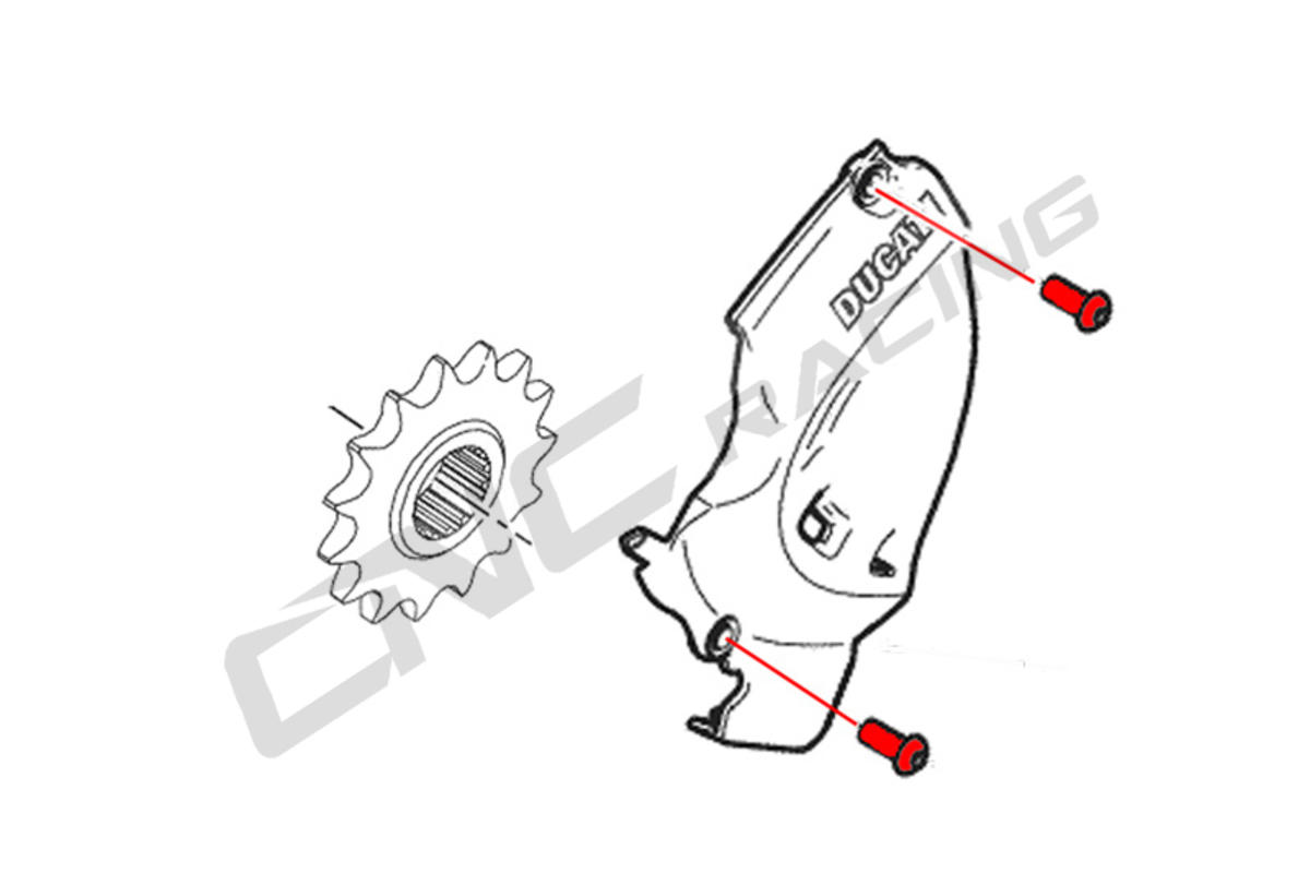 VITI CARTER PIGNONE M6X16 TITANIO CNC RACING DUCATI 1098
