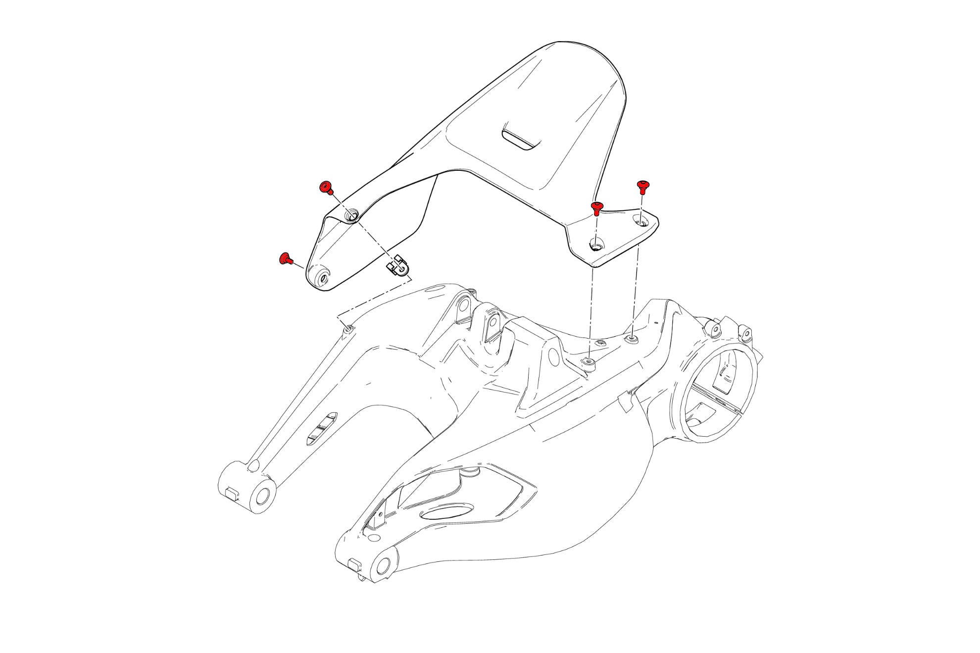 VITI PARAFANGO POSTERIORE CNC RACING DUCATI DIAVEL 1260